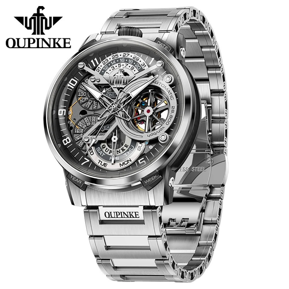 Automatic Mechanical Waterproof Watch Luxury Dial Men’s Men Strap