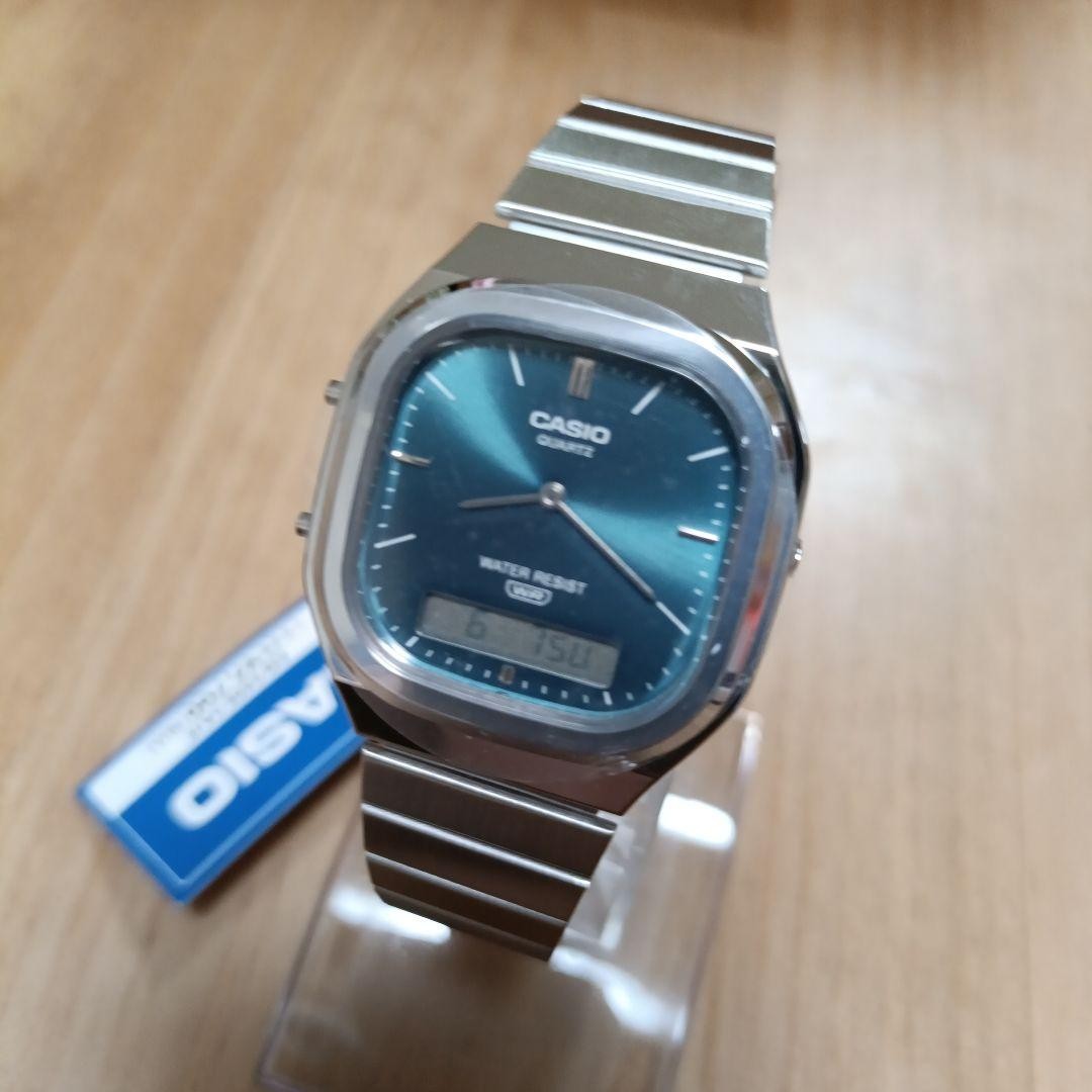 Casio AQ-240E-3A Blue Dial Analog Digital Watch Used