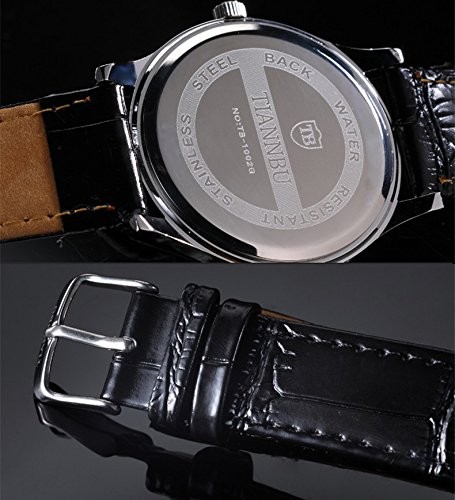 Ultrathin Leather Romantic Pair His and Hers Wrist Watches Sets for Couples W…
