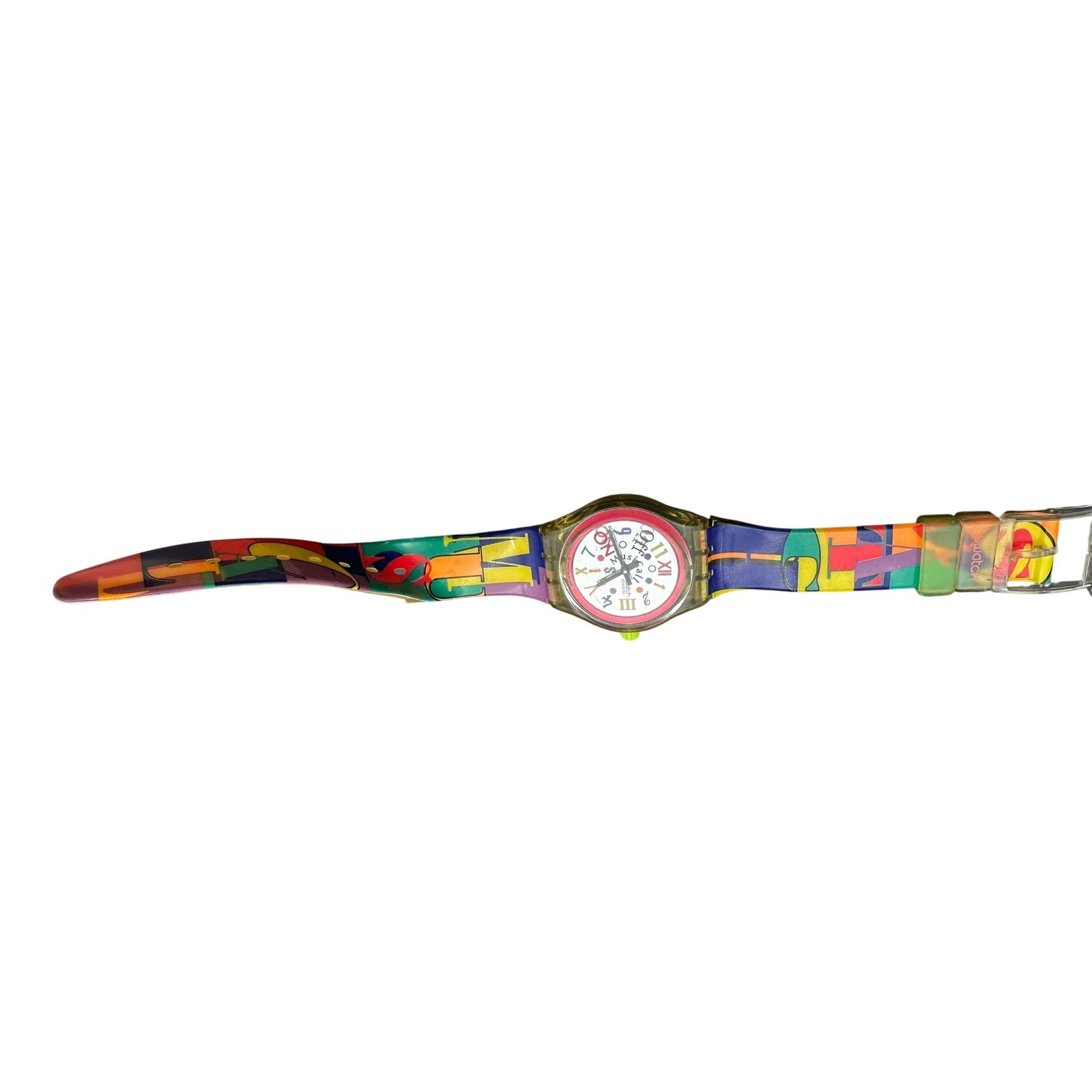 Vintage 1993 Swatch Musicall Watch SLK104 Multi Color Swiss Boogie Mood KC
