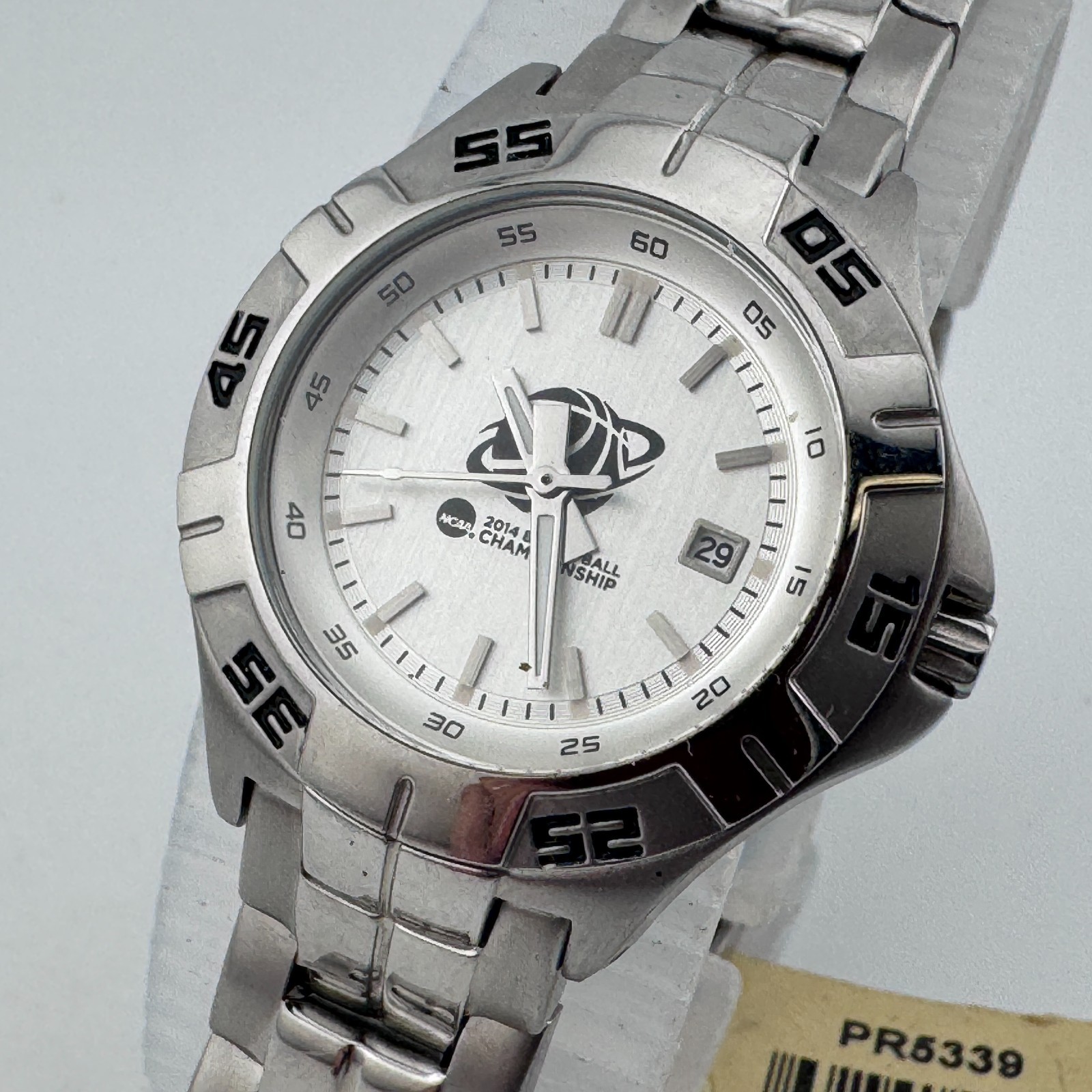 Fossil NCAA Championship Quartz Watch PR-5339 Women 100m Silver New Battery 8″