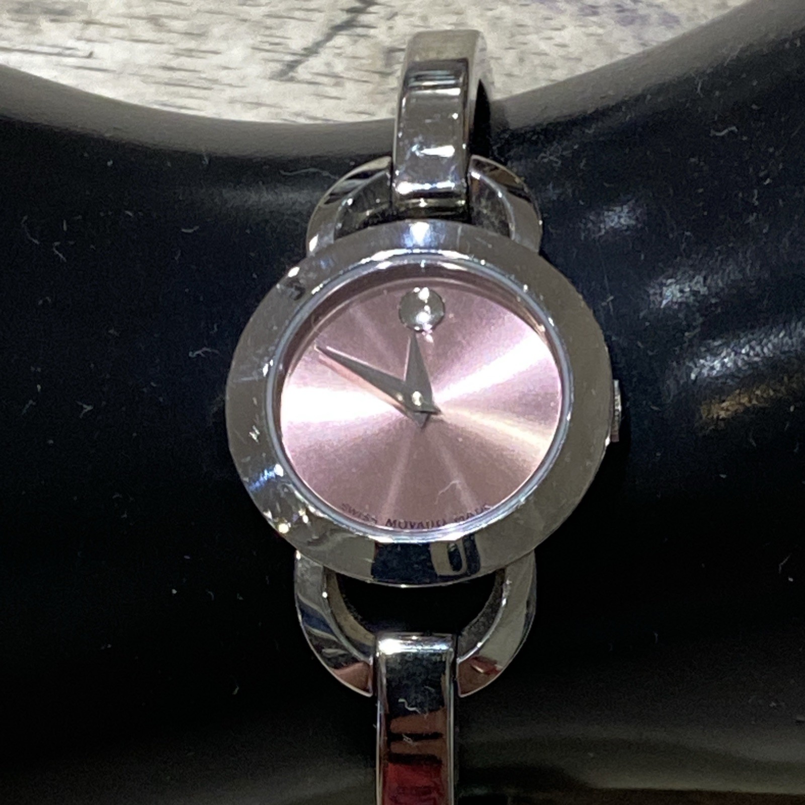 Movado Amorosa Women’s Pink Run Dial Watch