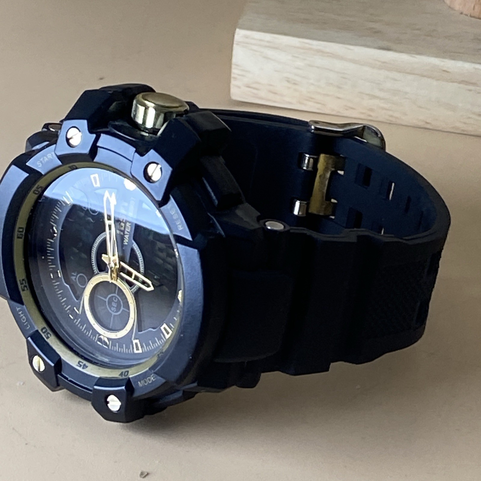 FMD FMDXGE009 v372 Plastic Bezel Quartz Analog +Digital Men’s Watch New Battery