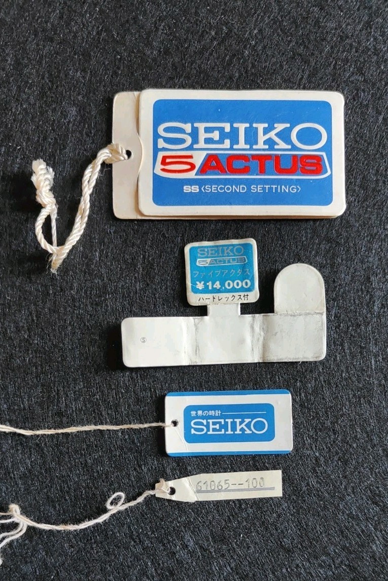 Vintage SEIKO 5 ACTUS Instruction Manual Set – 1970s – Original with Price Tags