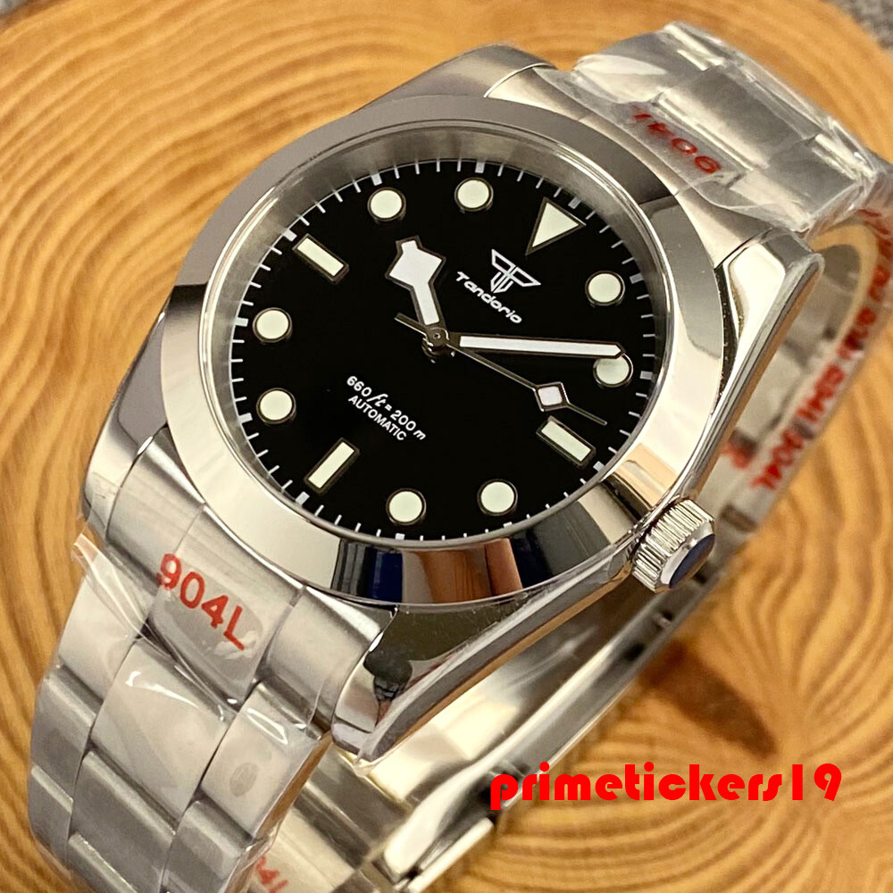 Tandorio Sapphire 36mm/39mm Automatic Men Watch NH35 PT5000 Snowflake Hands Lume