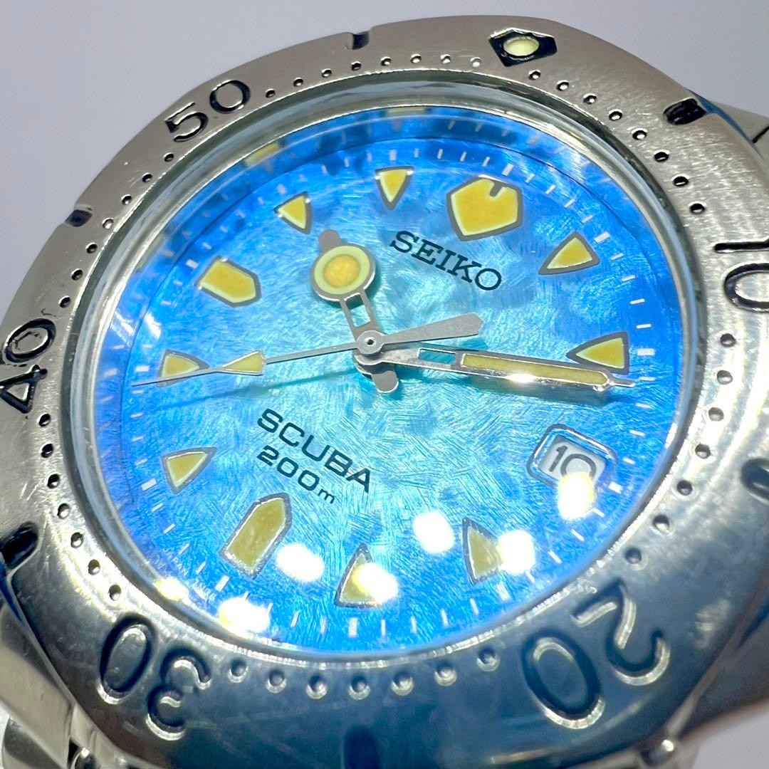 Vintage Working Blue Morpho SEIKO SCUBA 7N35 6070