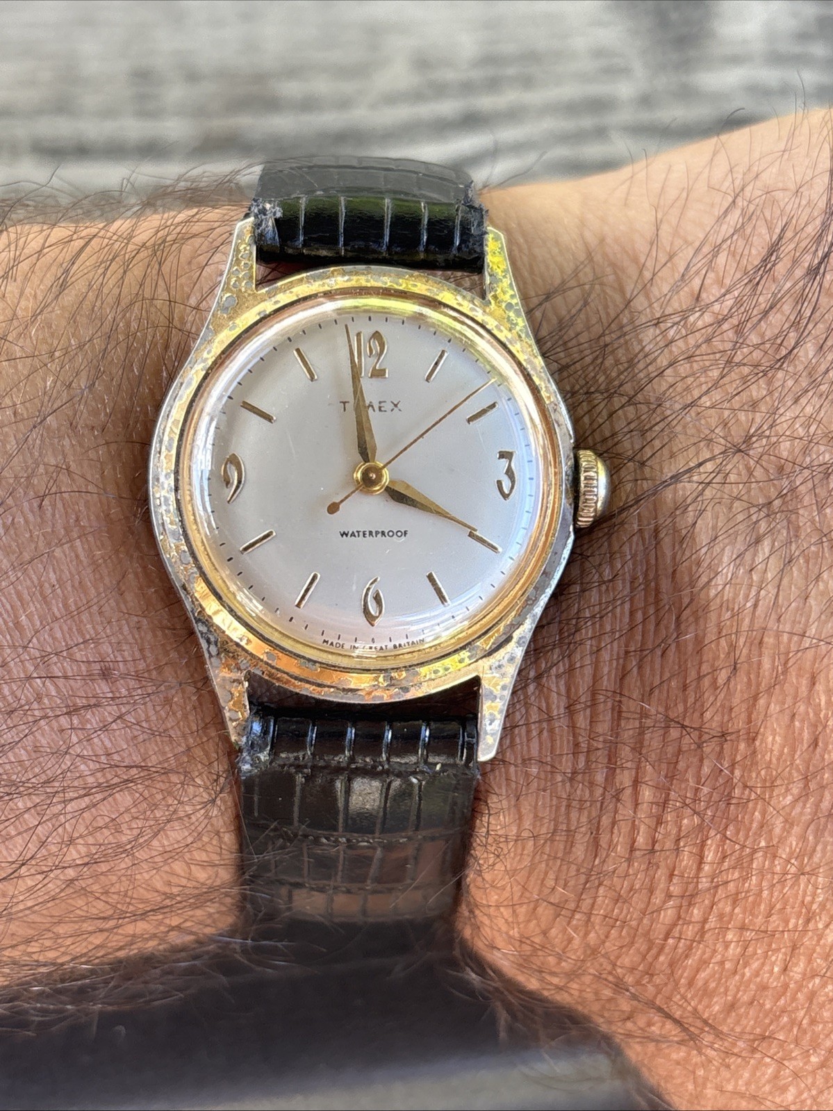 Timex Marlin 1950s Vintage Waterproof Sweep Second Mechanic Watch. Working