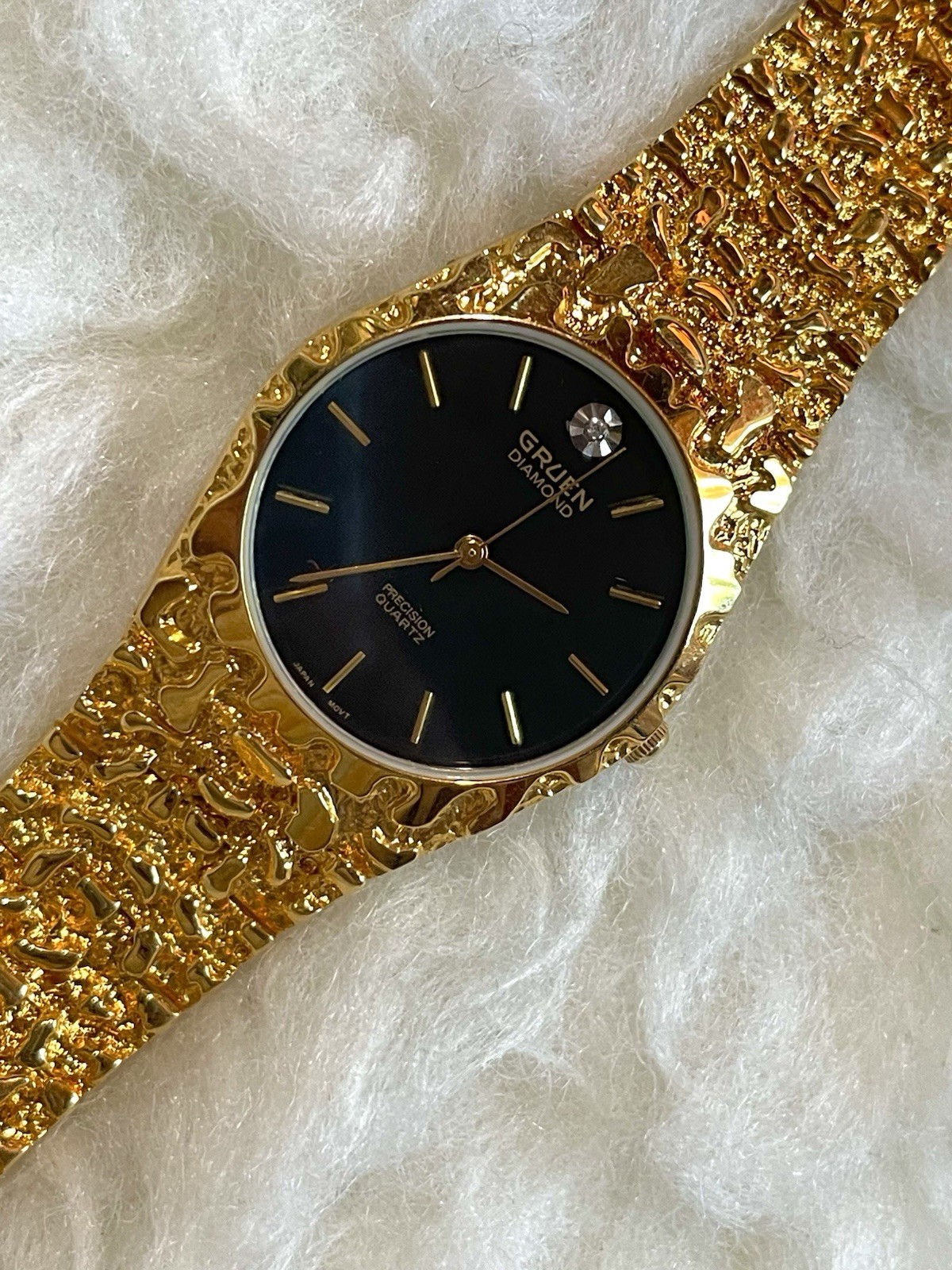 Vintage 1990s GRUEN PRECISION Diamond Quartz Men’s Watch