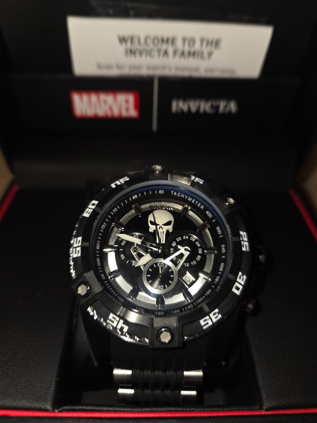 Invicta Marvel Punisher Men’s Model 26859 – Men’s Watch Quartz NIB