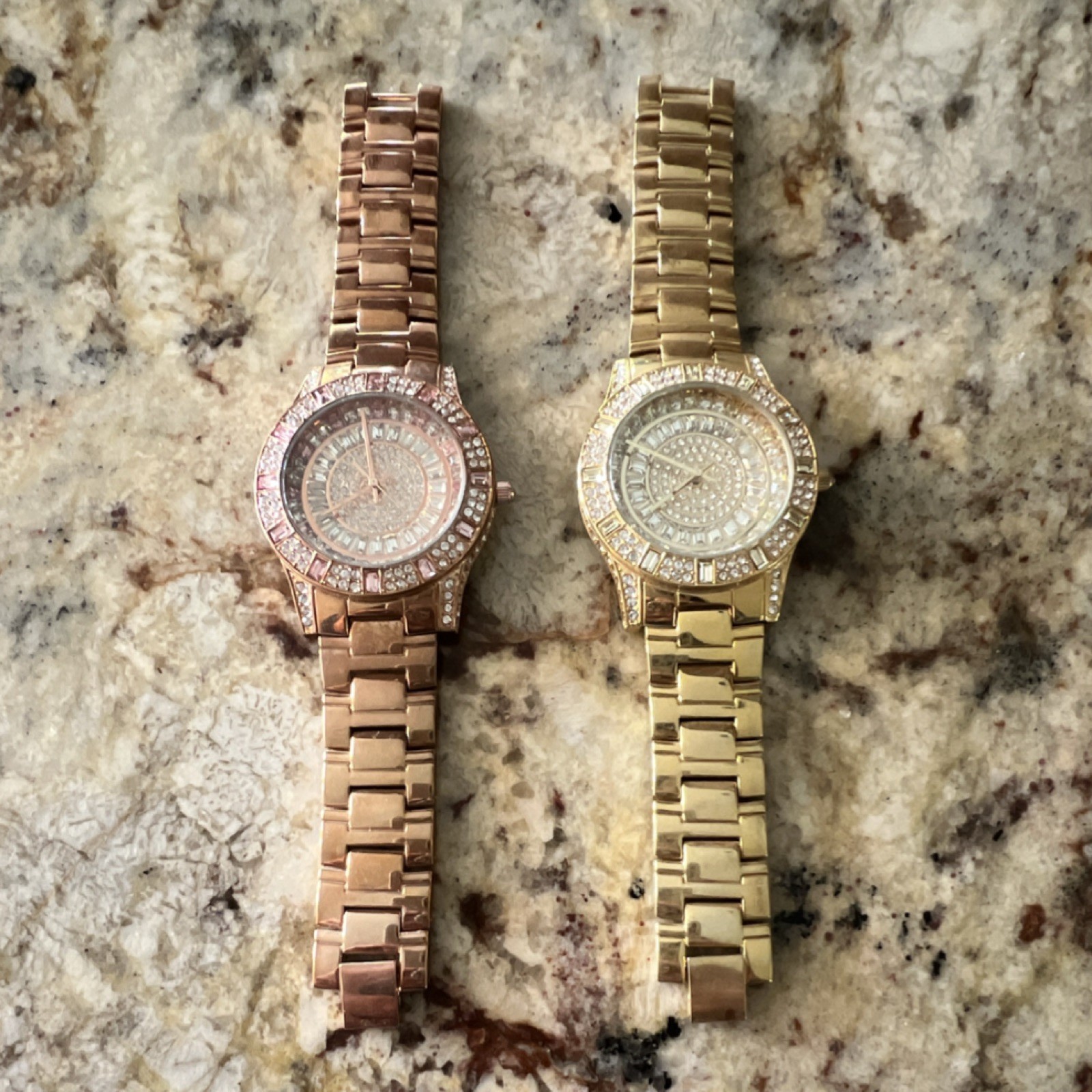 Victoria Wieck Women’s Diamond Accent Quartz Wristwatch Rose Gold Gold Analog