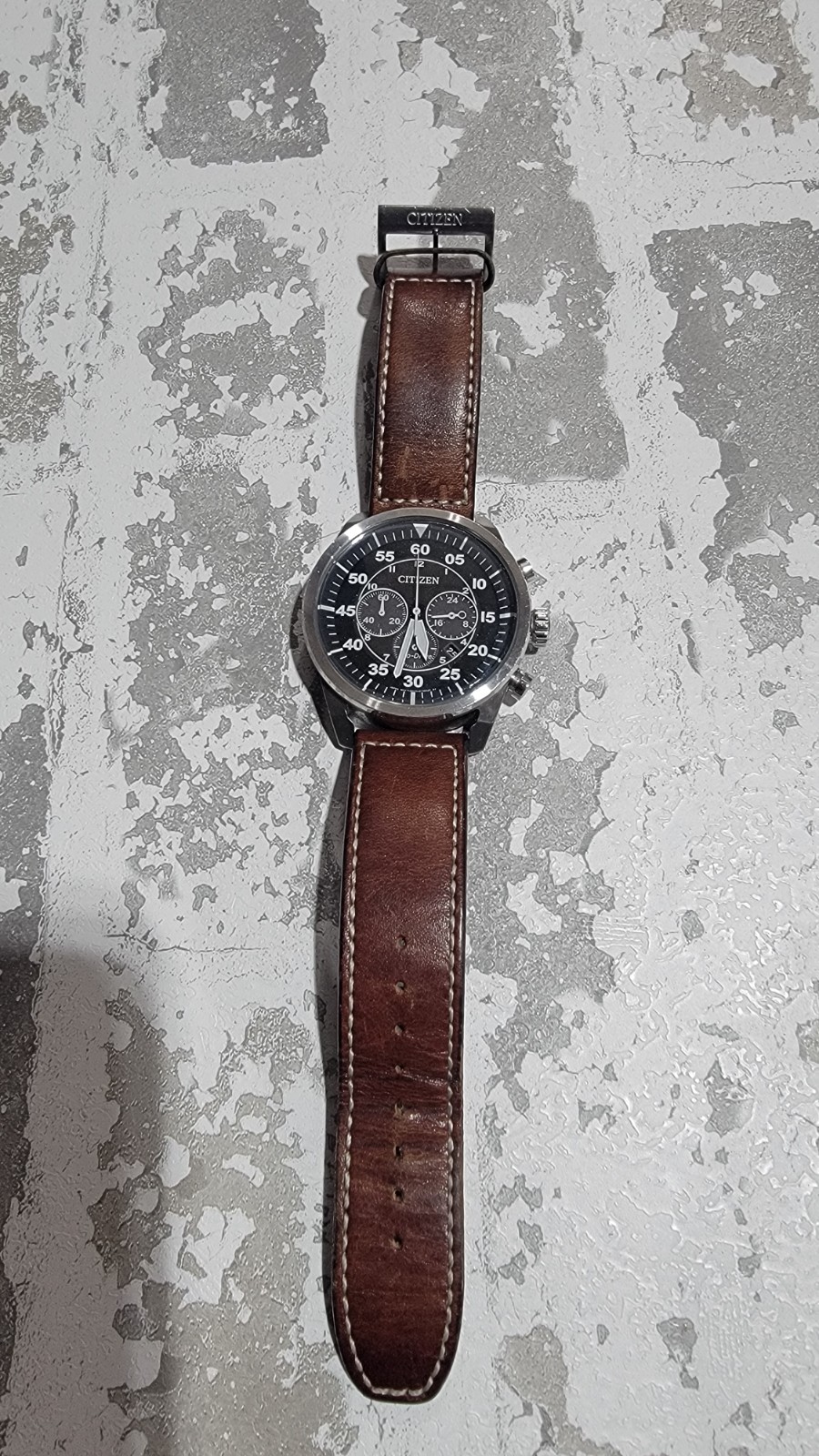 CITIZEN ECO-DRIVE B620-S097240 AVIATOR PILOT SPORT 24-HOUR CLASSIC MEN’S USED