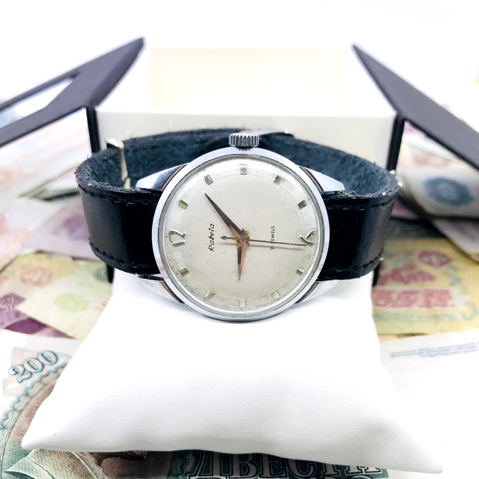 🧿 Rare Raketa Baltika 2609 Wristwatch USSR Roket Soviet 1970s Service 🛠