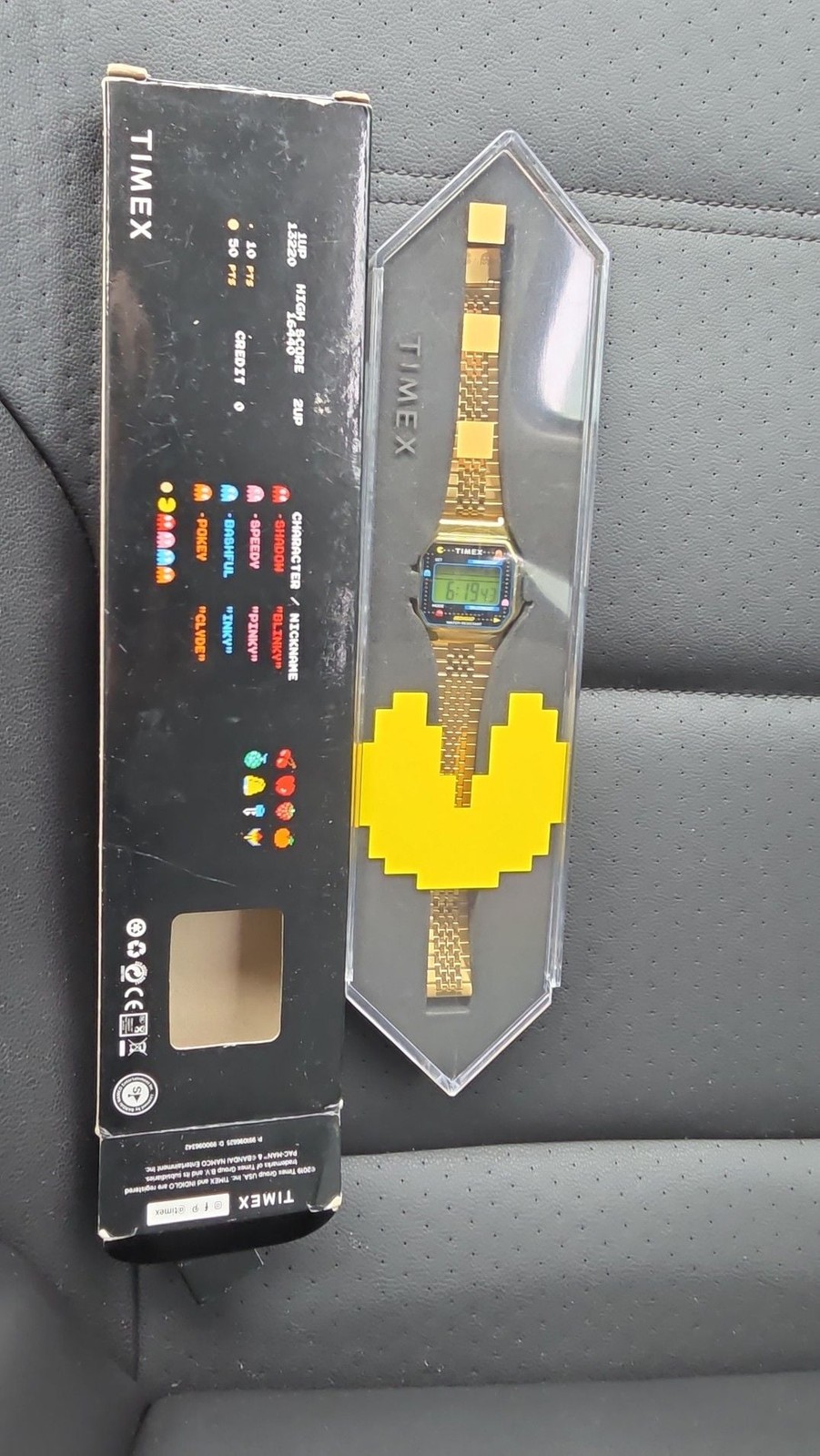 TIMEX T80 PACMAN Limited 40th Anniversary Digital Watch Metal Bracelet