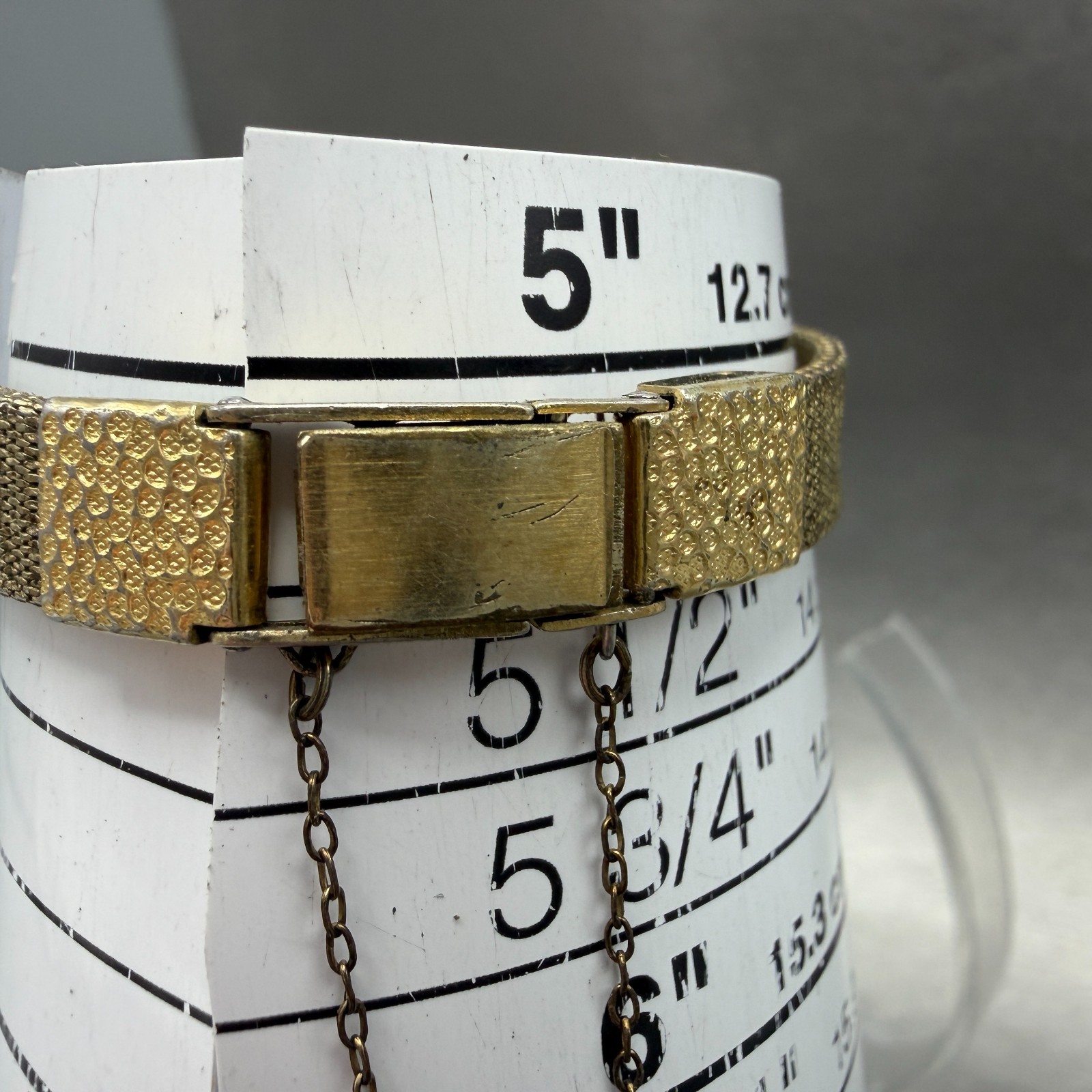 Seiko Watch Women 16mm Champagne Dial Gold Tone Manual Hexagon 11-5199 Runs HJ6