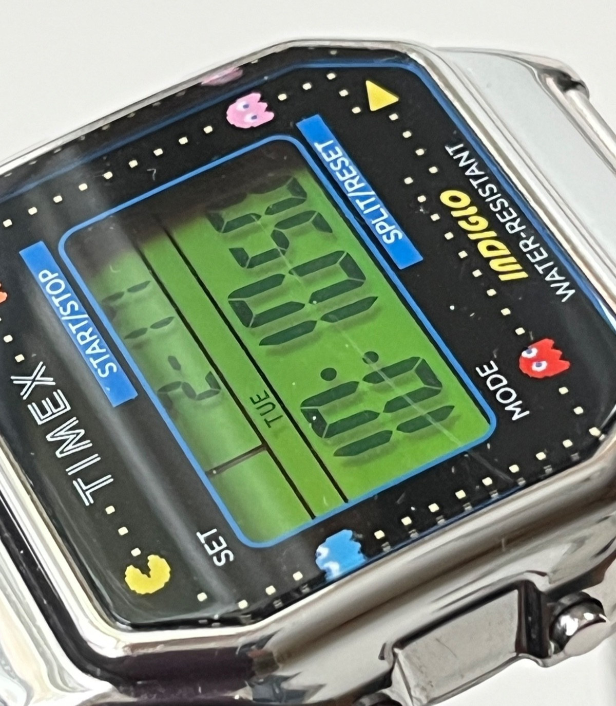 Timex X Pacman Watch T80 Digital Stainless Steel – Silver – TW2U31900