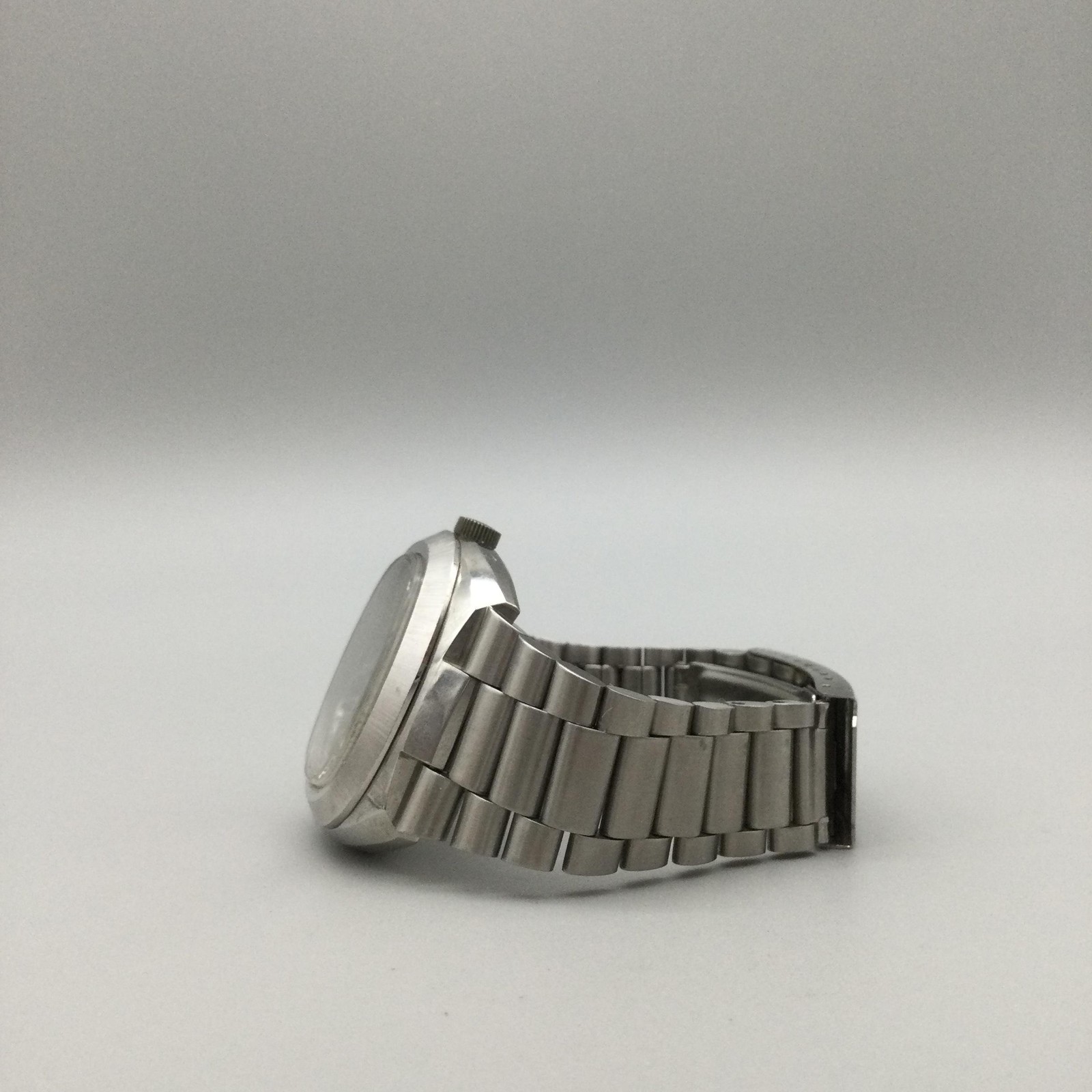United States Canada Mens Watch 40mm Silver Tone Day Date New Battery 6.25″