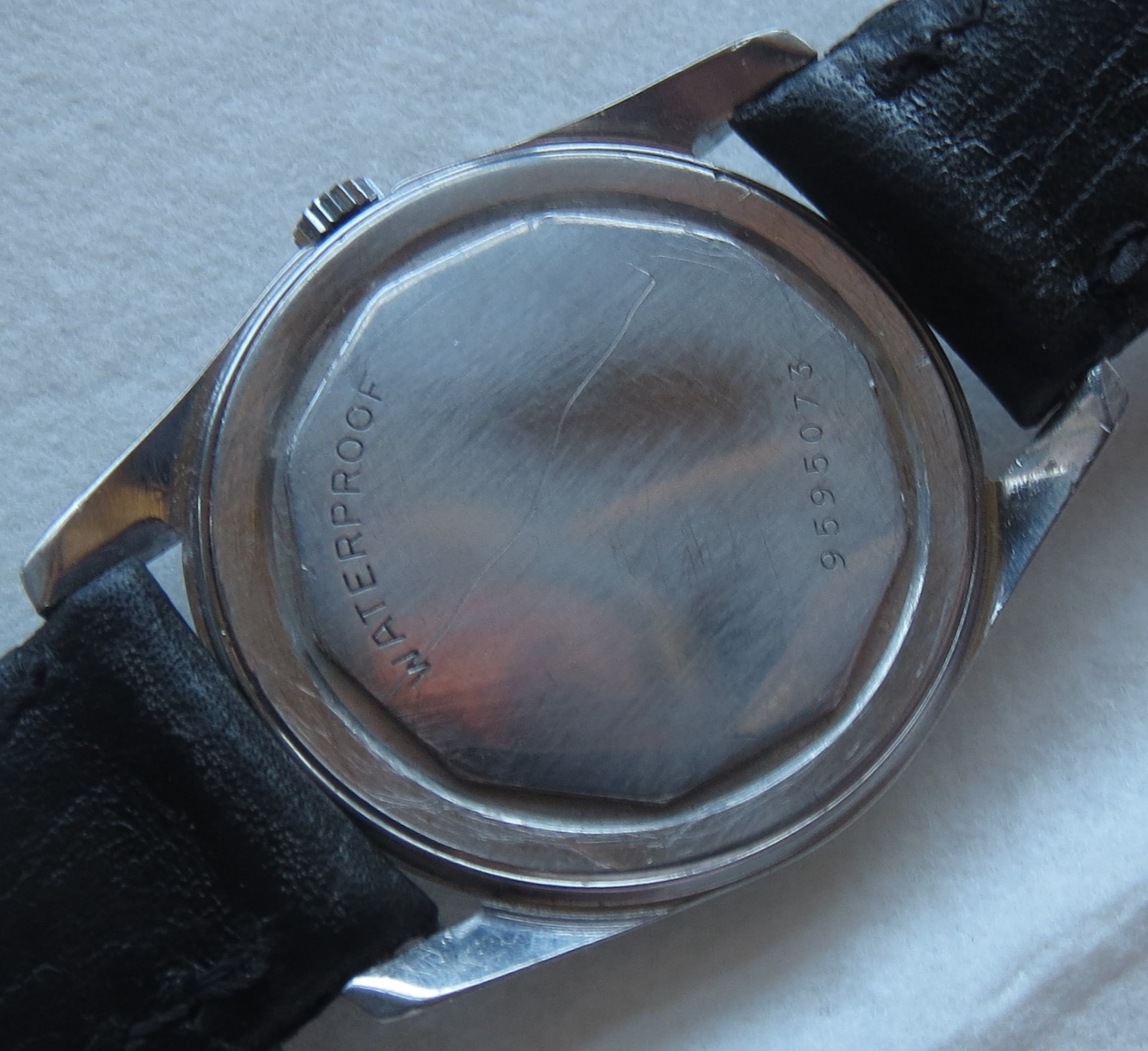 Zenith mens wristwatch steel case screw back load manual 34,5 mm. in diameter