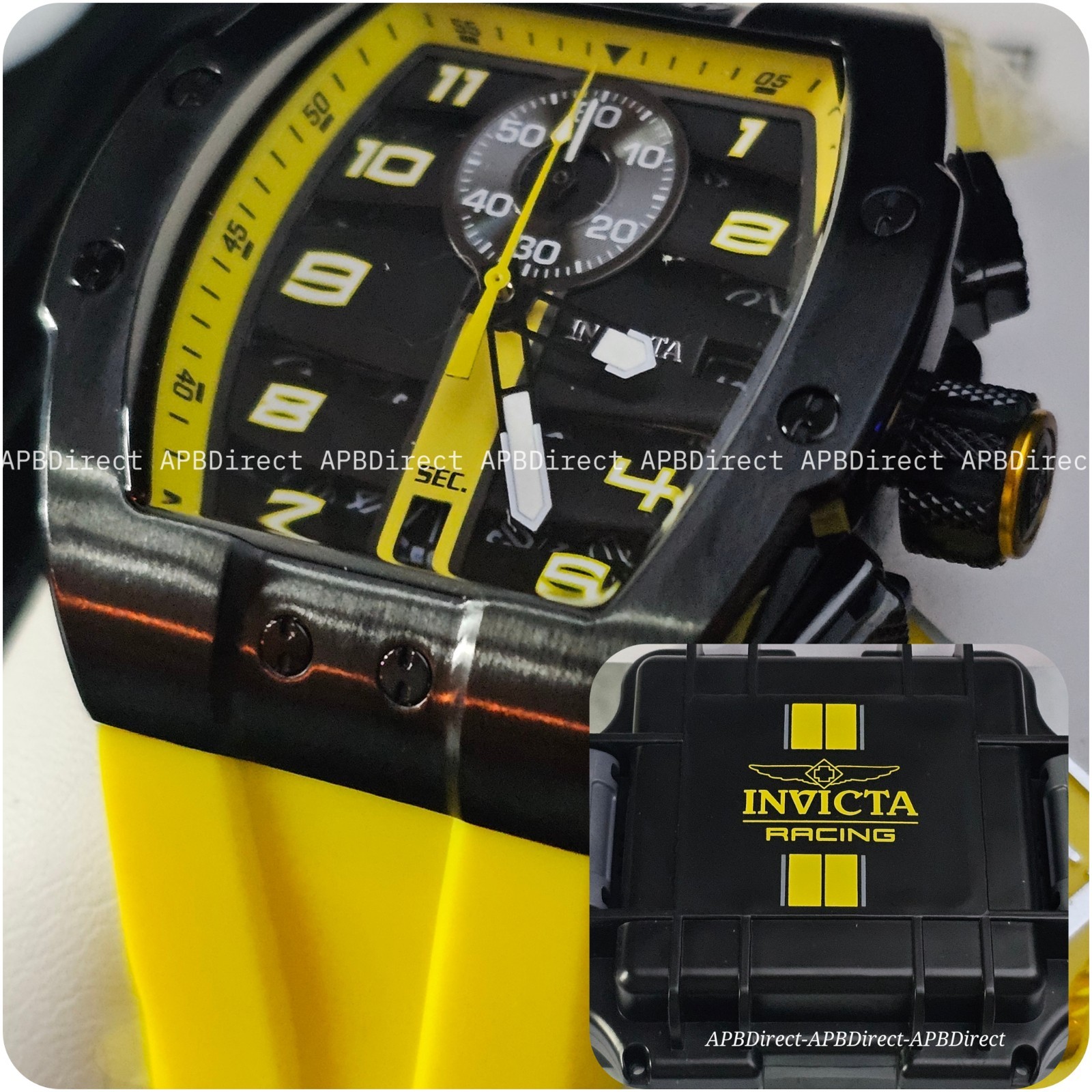 Invicta – Next Gen – DIABLO S1 Rally Black / Yellow Racing Collection mens watch