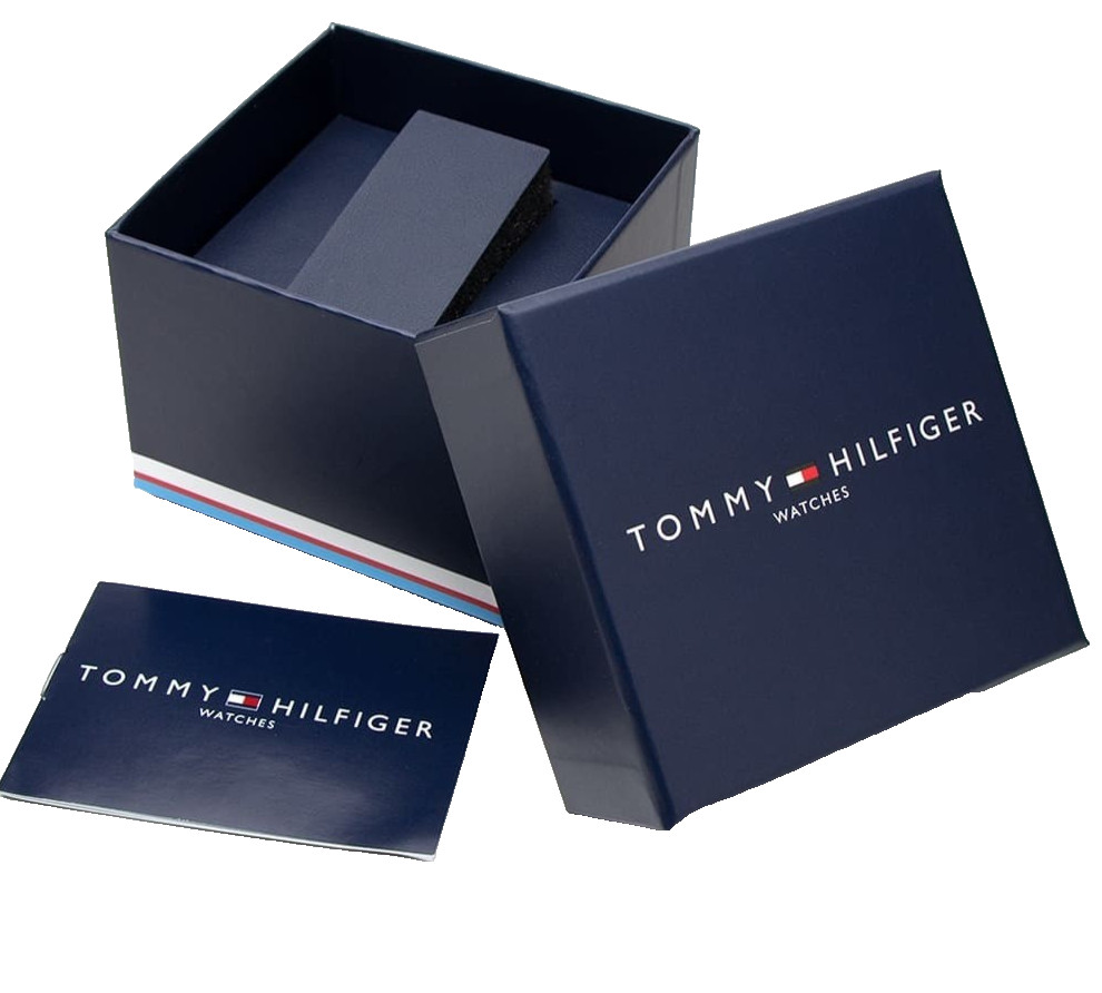 TOMMY HILFIGER CHRONOGRAPH 1791347 GRAY DIAL GRAY METAL BRACELET 46MM MENS WATCH