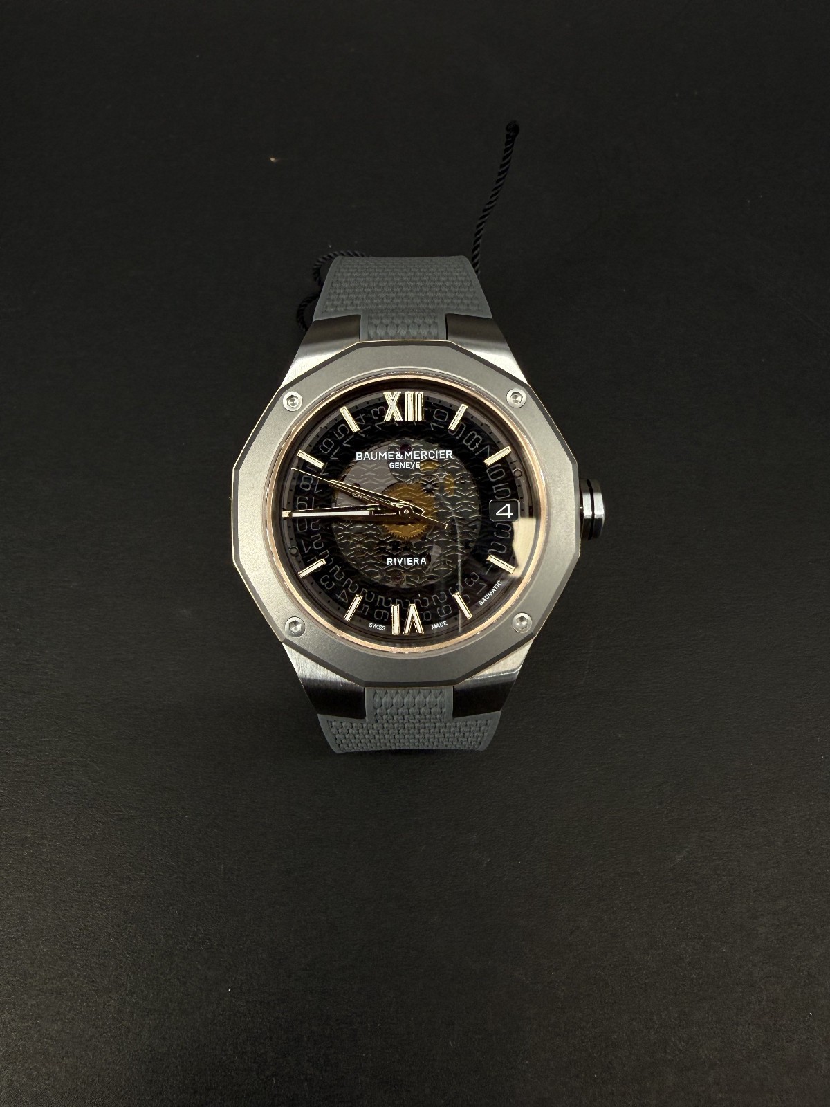 Baume & Mercier Riviera M0A10720 Skeleton Auto PG/SS Watch Box