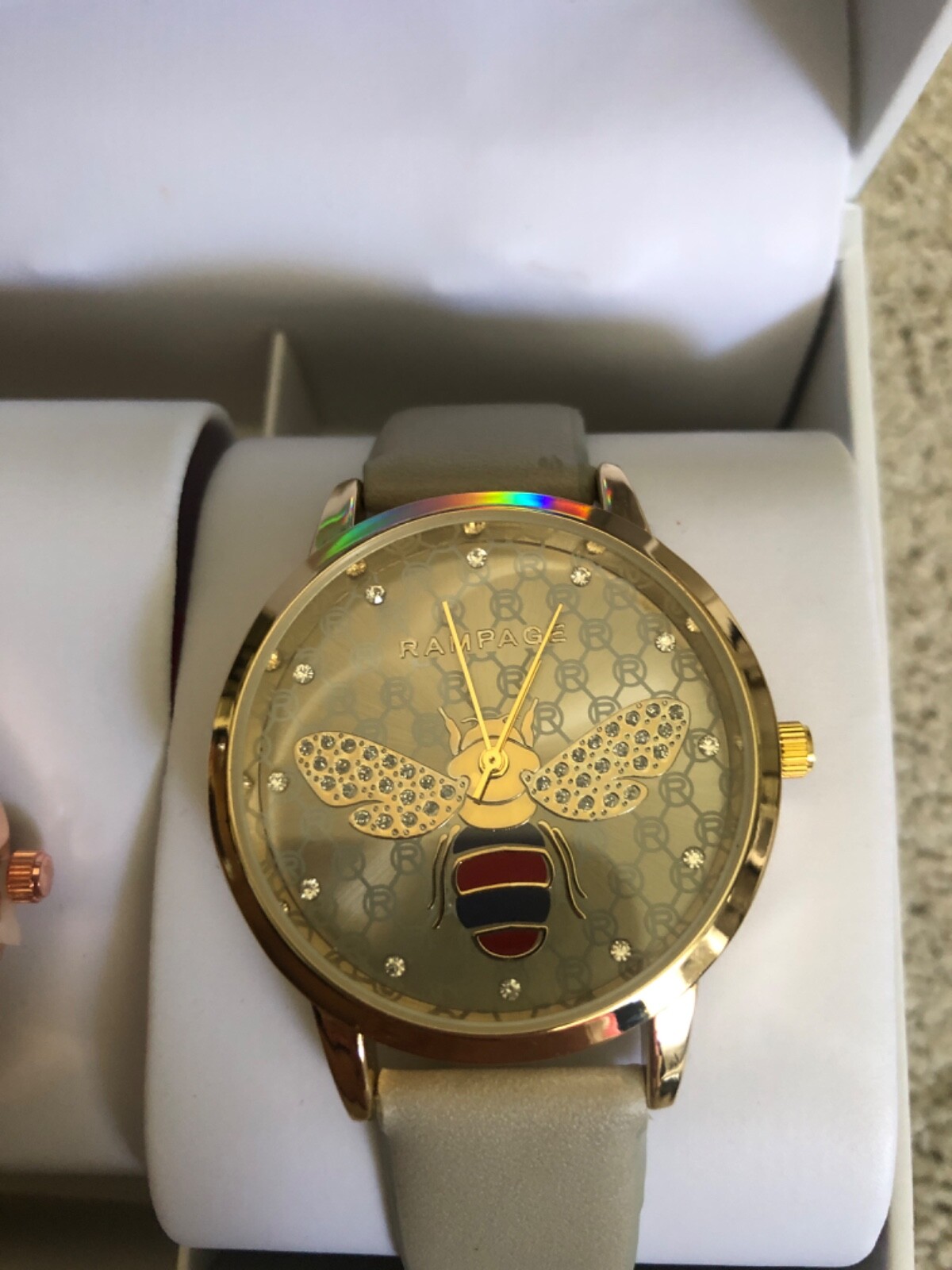Rampage Bumblebee & Rose Gold Watch Watches Gift Box Set Of 2 New