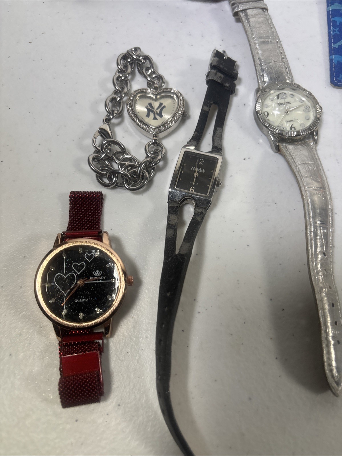 Lot 20Women’s Quartz Watches Stainless Steel Untested for Parts/Repair