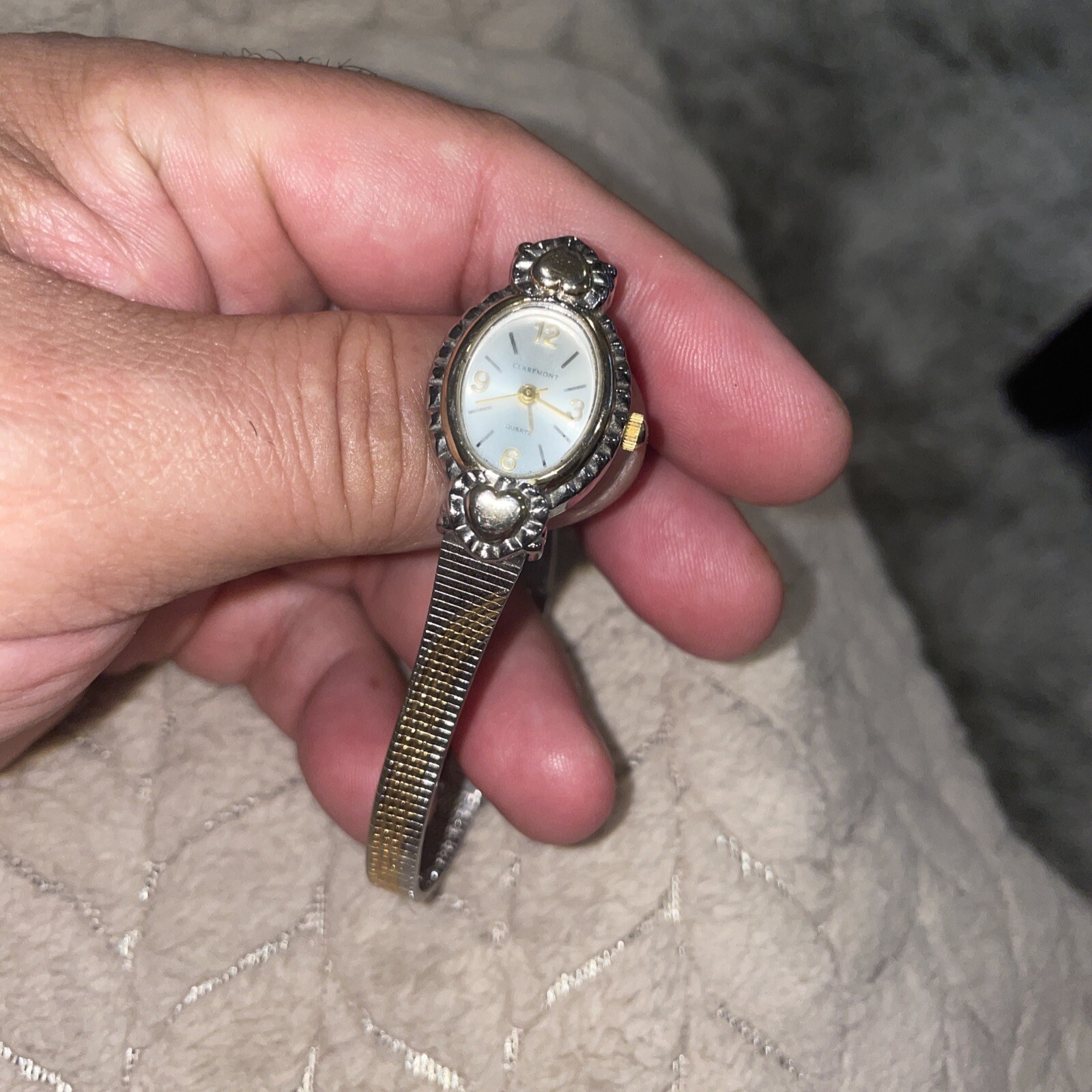 Watch Ladies Women Bridal Claremont Teen Quartz Clip Bracelet Needs battery