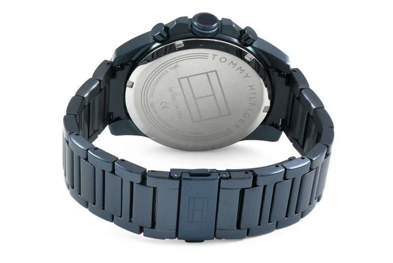 Tommy Hilfiger Decker 1791560 Blue Ion Plated Day Date SS Steel Men’s Watch