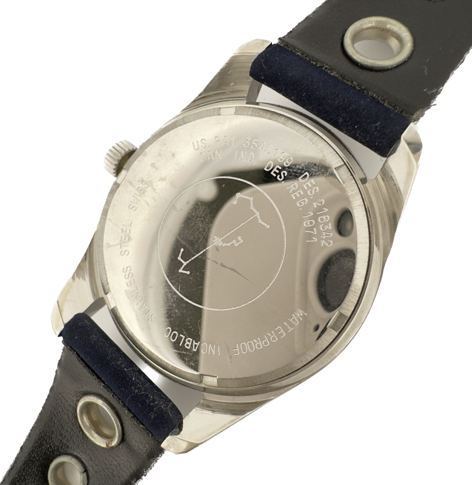 Vintage Pastime Revue Thommen GMT 24Hour Compass Men’s Mechanical Wristwatch NOS