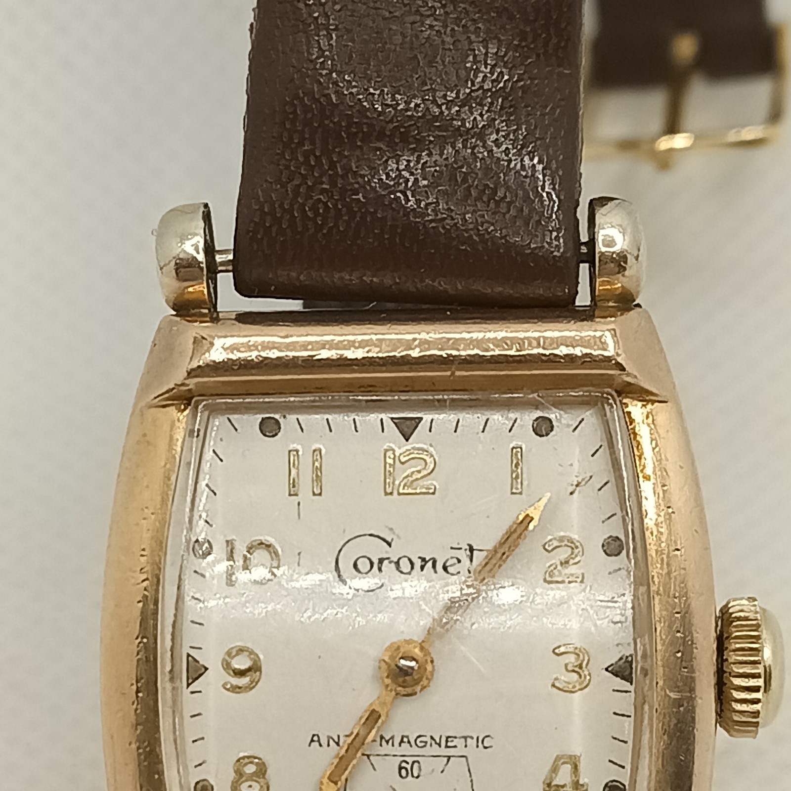 Coronet Handley Gold Filled Anti magnetic Vintage Manual 12 Hour Collectable