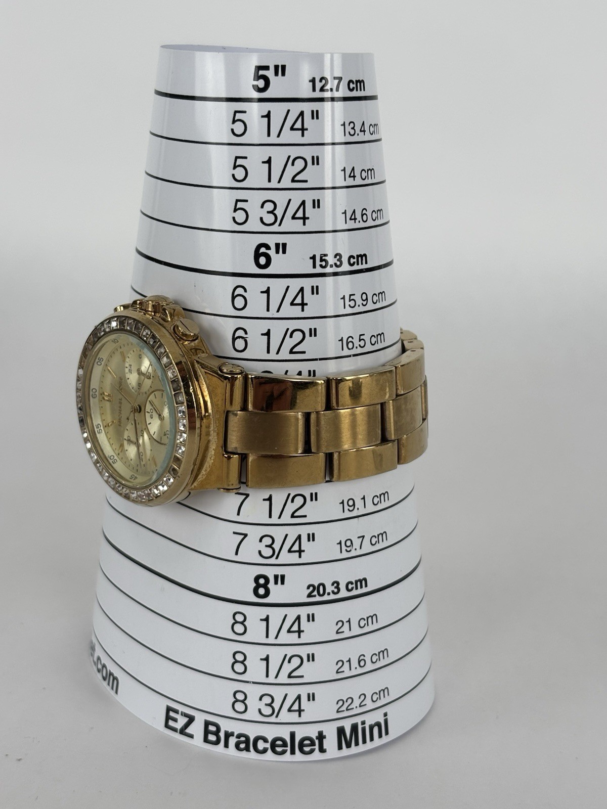 Michael Kors MK-5623 38mm Gold Tone Quartz Date Watch w/Bracelet & New Battery