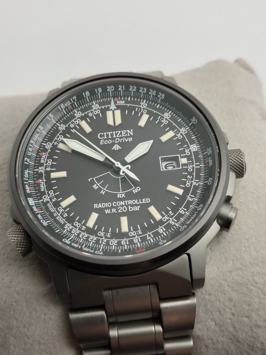Citizen Promaster H411-T007295 Eco-Drive Radio Titanium Watch