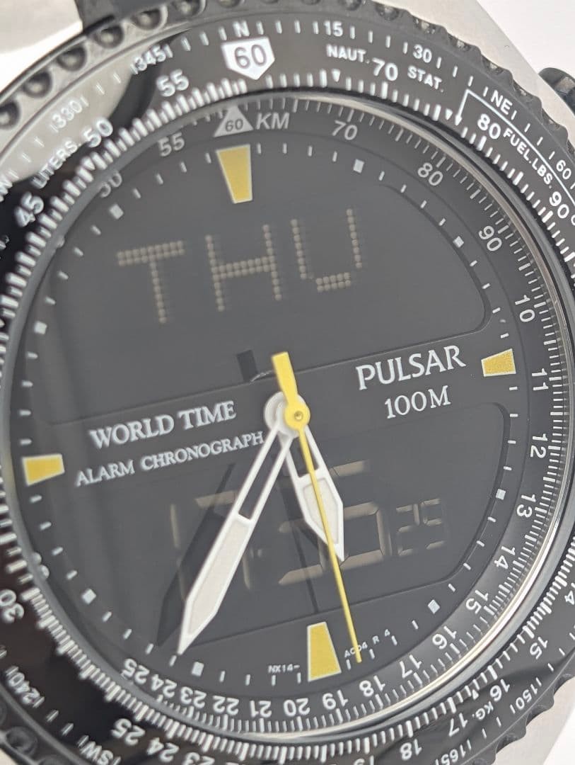 Unused SEIKO PULSAR Seiko Pulsar Overseas Model Digital Analog