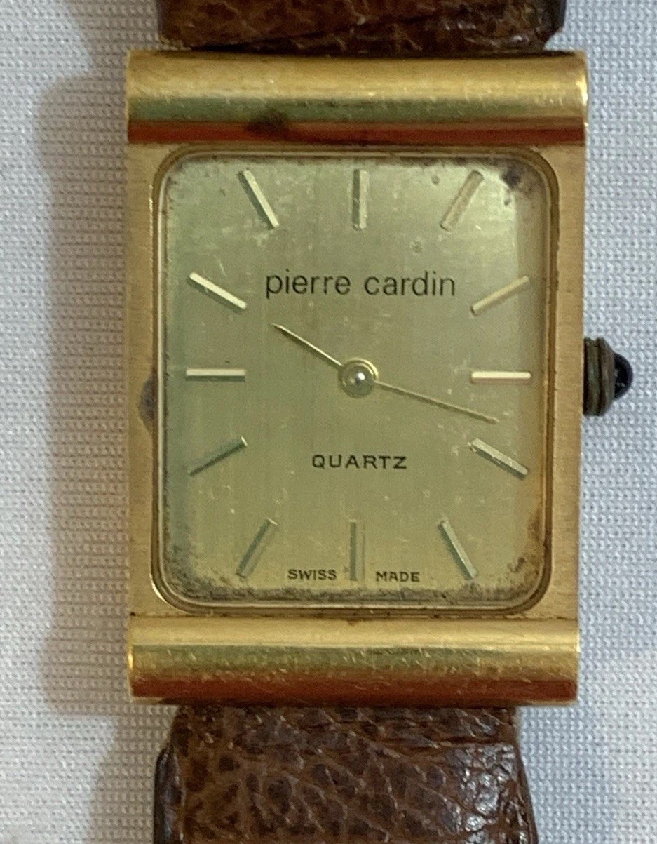 VTG Pierre CardinWomen’s Quartz Hadley Watch18KElectroplate Swiss Needs Battery