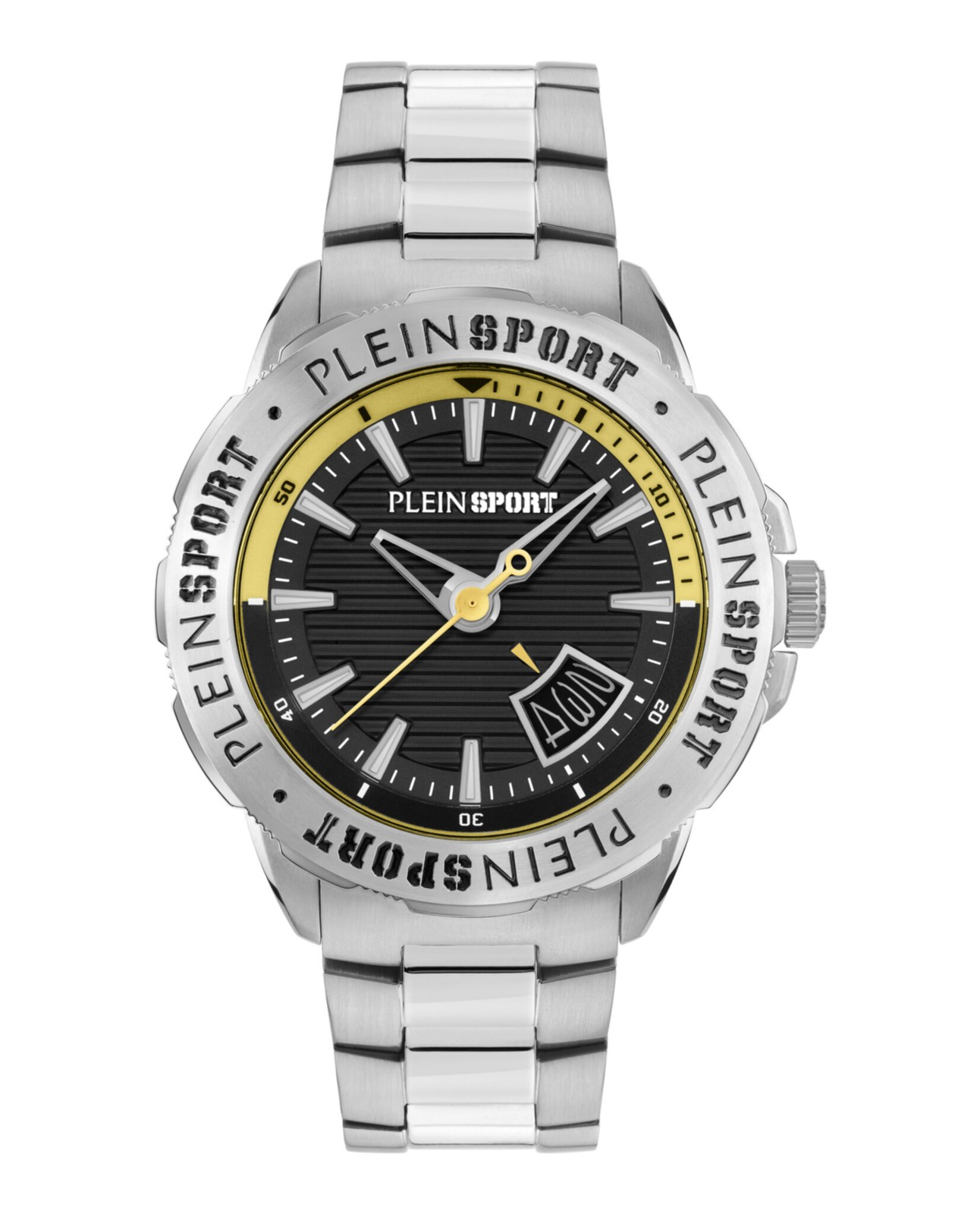 Plein Sport Mens Stainless Steel 44mm Bracelet Fashion Watch