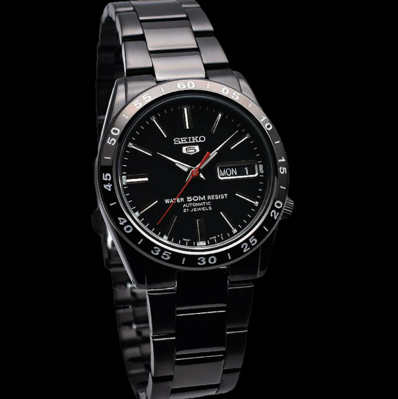 Seiko 5 Automatic SNKE03K1(SNKE03KC) Black Dial 21 Jewels Men’s Watch NEW Japan