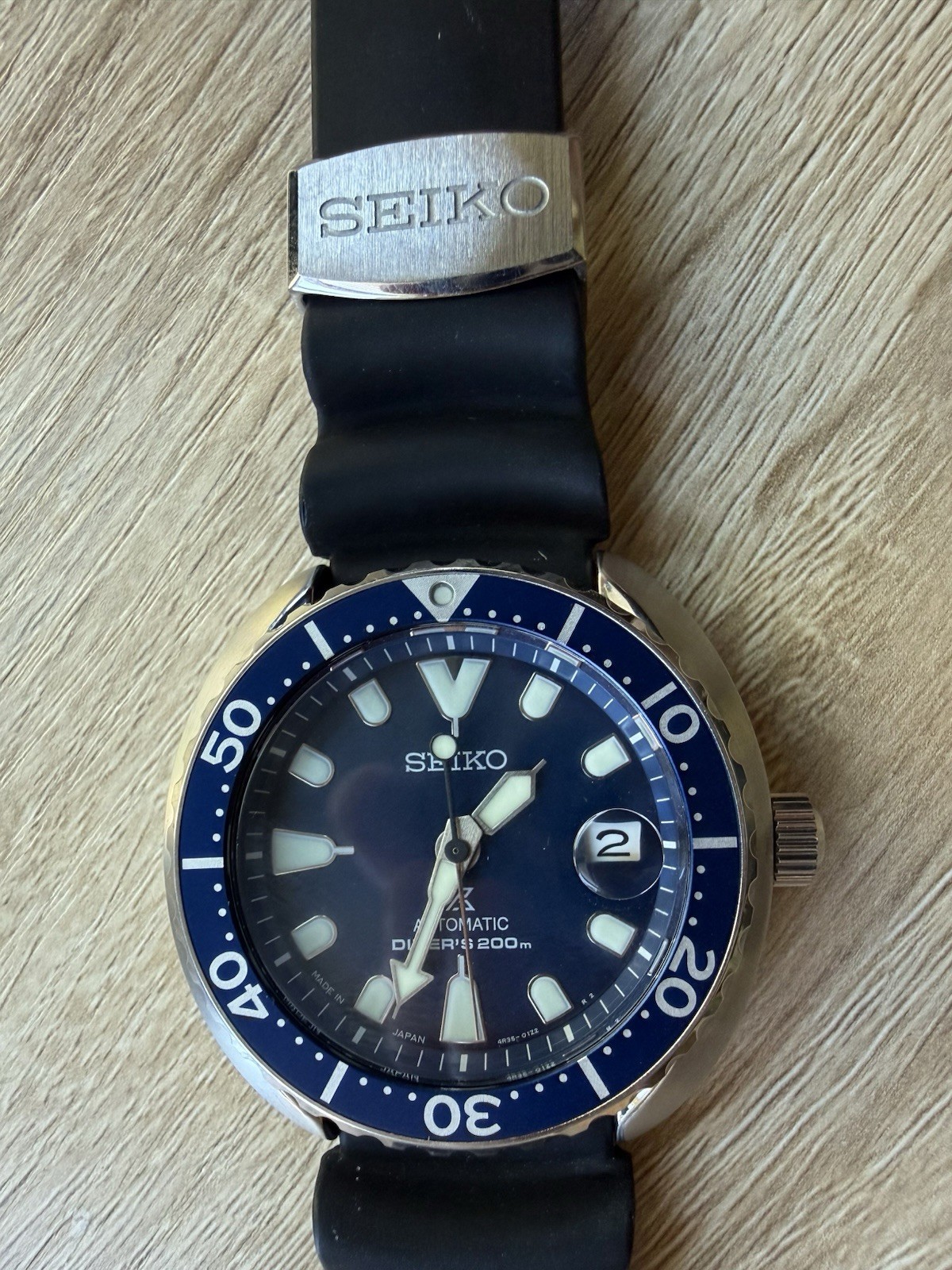 SEIKO Blue (discontinued) Mini Turtle Diver SRPC39 – cal.4R35-01Y0 – Serviced!