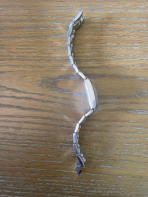 Fossil F2 ES-1107 160604 CE All Stainless Steel 30 Meters 100 Ft. Extra Battery.