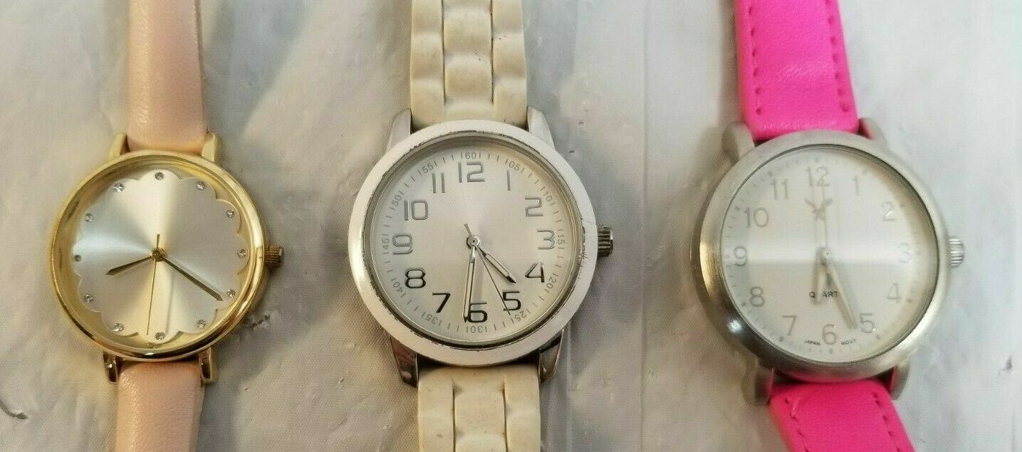 3 Ladies Watches FRANCESCAS, Xhilaration RUN but NEED BATTERIES Watch Lot 25