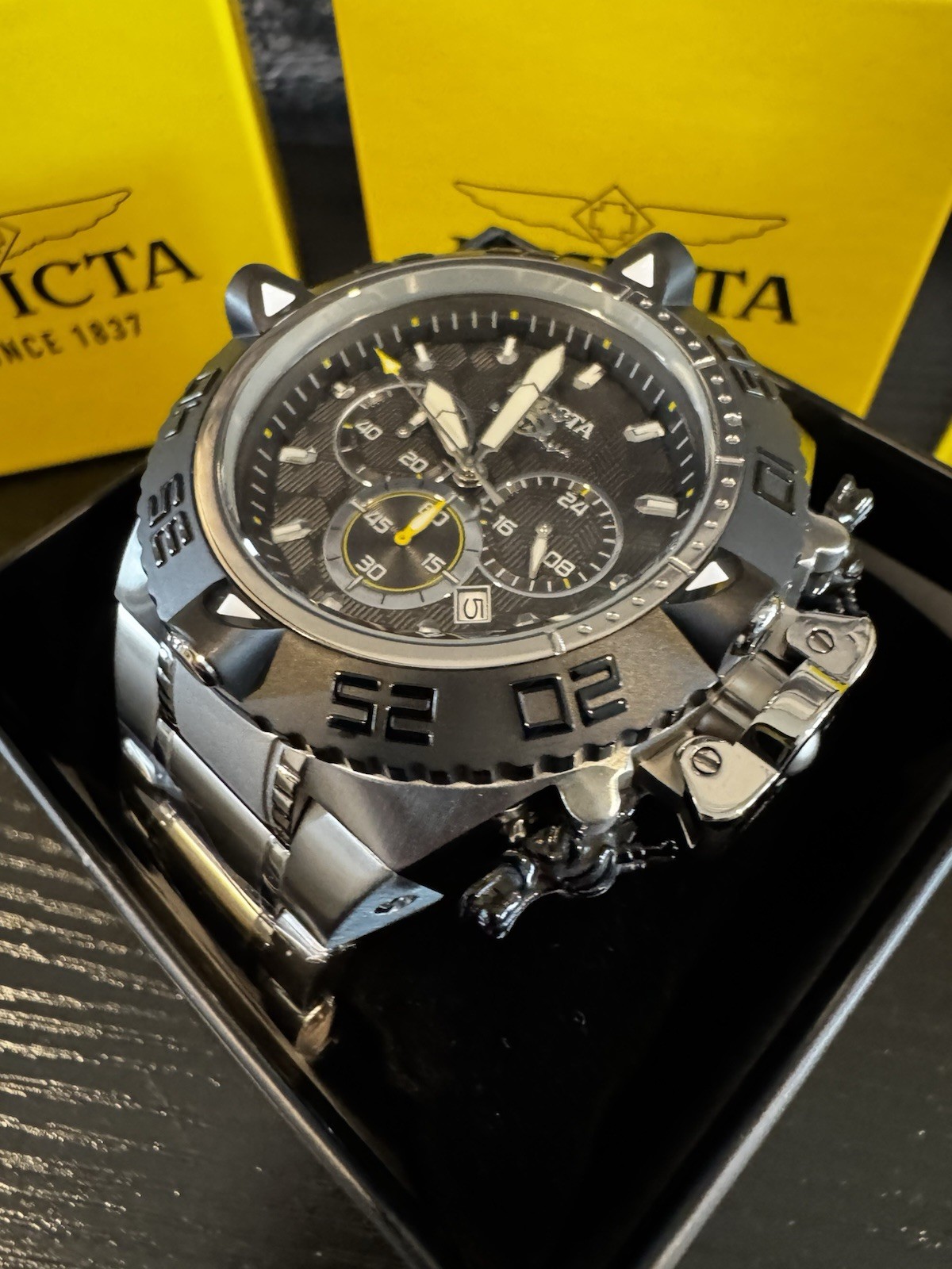 Invicta Subaqua Noma IV Men’s Chronograph Watch – 50mm Black/Steel (48198) New!
