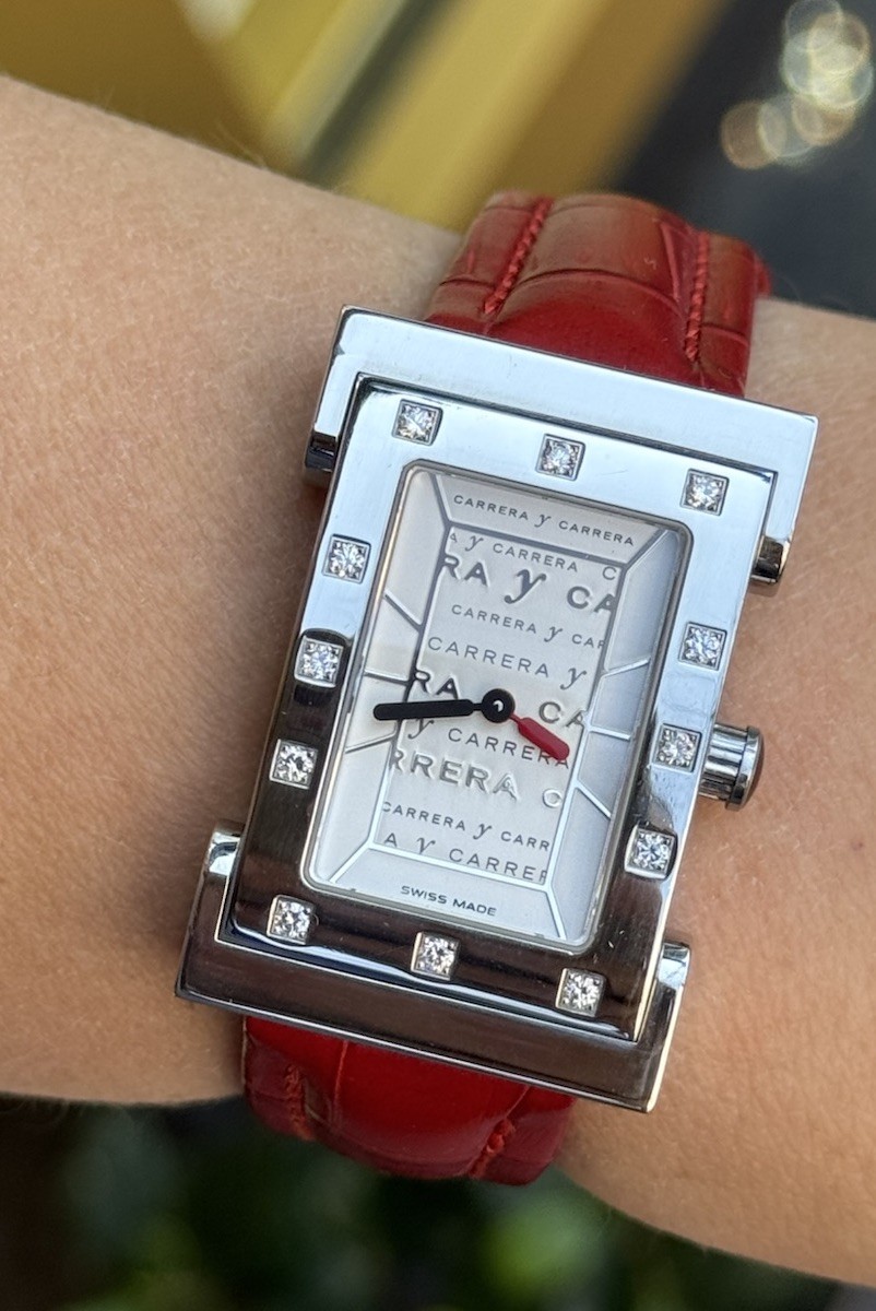 Carrera Y Carrera Watch Tempus Fugit Diamonds Quartz Lady Swiss Made Genuine !