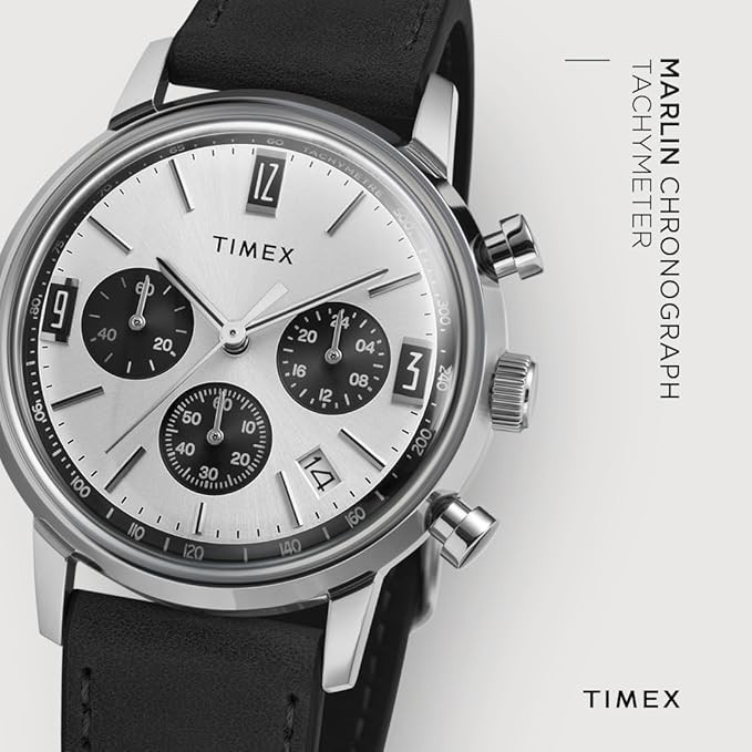 Timex Marlin Chronograph Quartz Silver Dial Men’s Watch TW2W10300