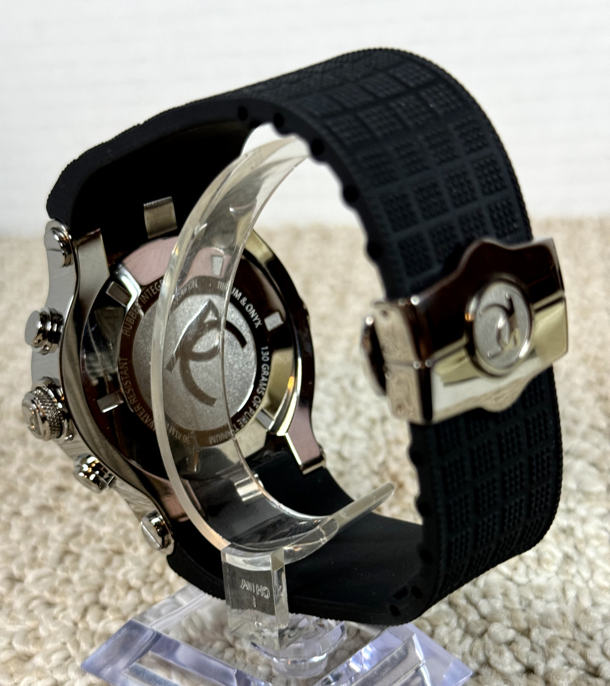 VTG. Renato T-Rex Mens Swiss Chronograph Diver Watch Titanium Onyx New in Box