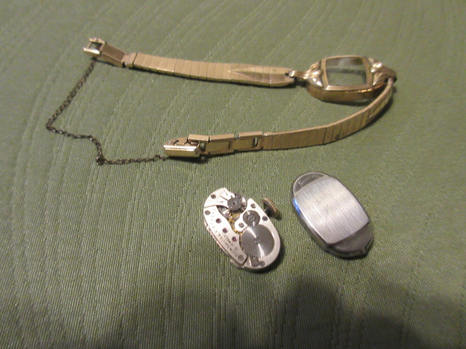 Vintage Elgin Ladies Watch Hadley 1/20 K GF TOP Bracelet WORKS