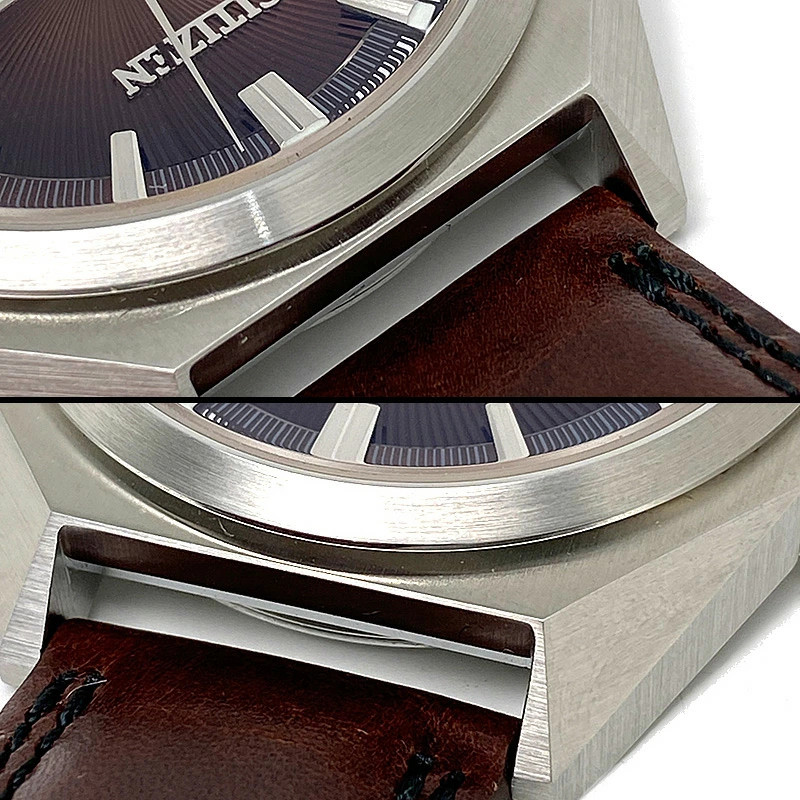 CITIZEN Series 8 NB6011-11W Automatic Watch Brown Leather