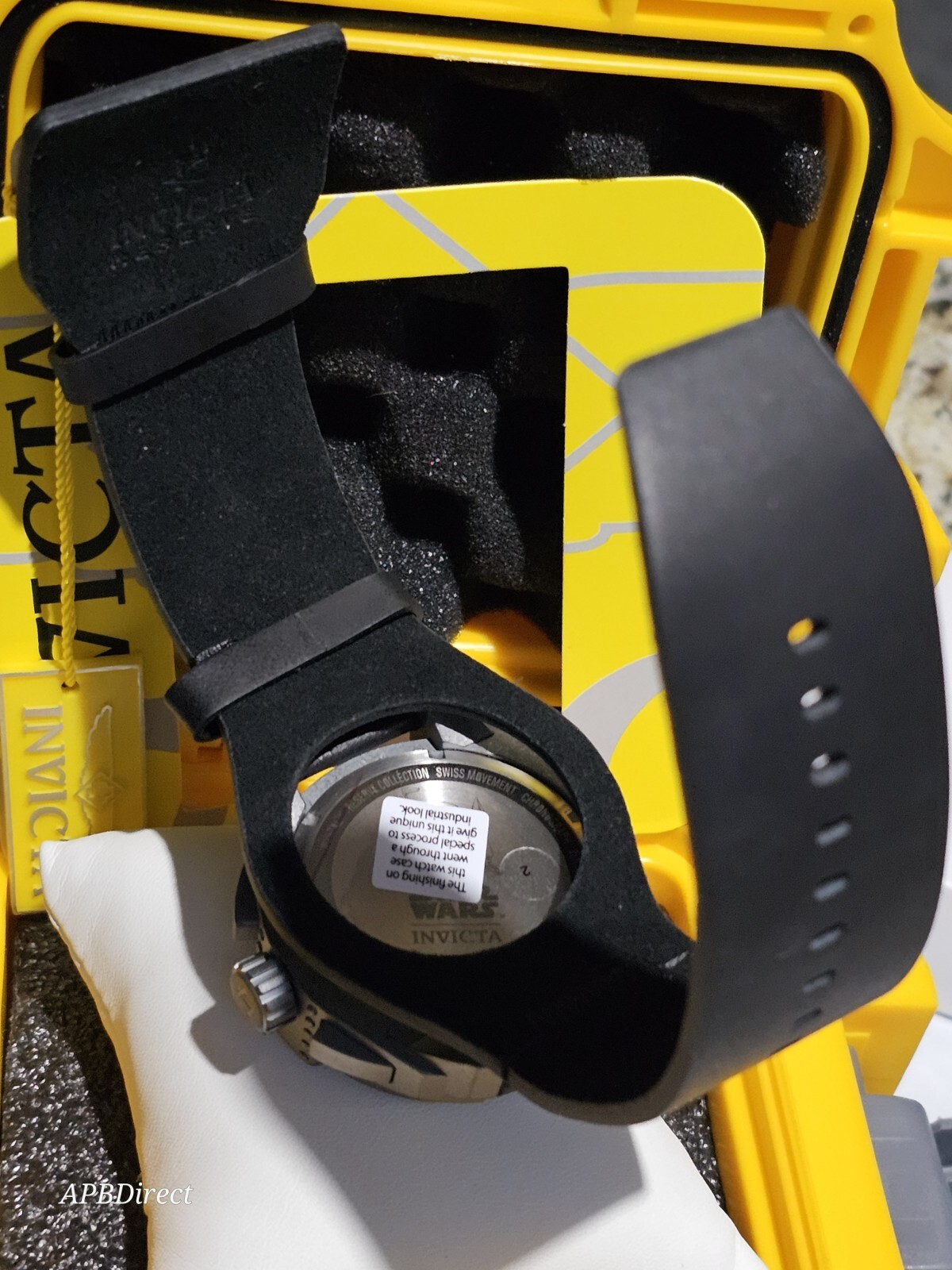 Invicta – Star Wars – Boba Fett – Reserve Wide Blk Leather Strap – mens watch