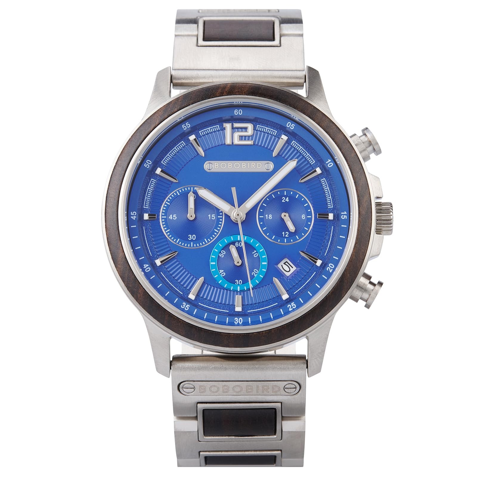 GT187 Series | Men’s Wooden Chronograph | Japanese Quartz Movement | Stainles…