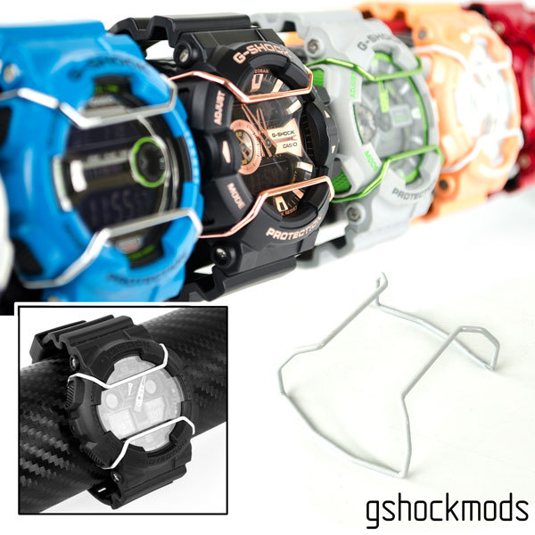 2 pc Wire Guard Protectors for Casio G-Shock Sport Watch Guards 6000 6500 9052