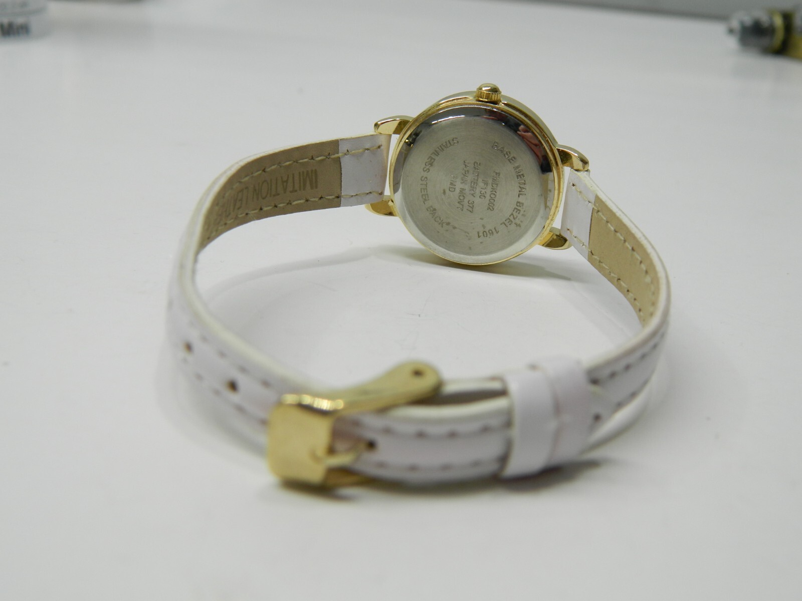 Beautiful Gold tone with Lilac/Blush color band Lady’s wristwatch/watch