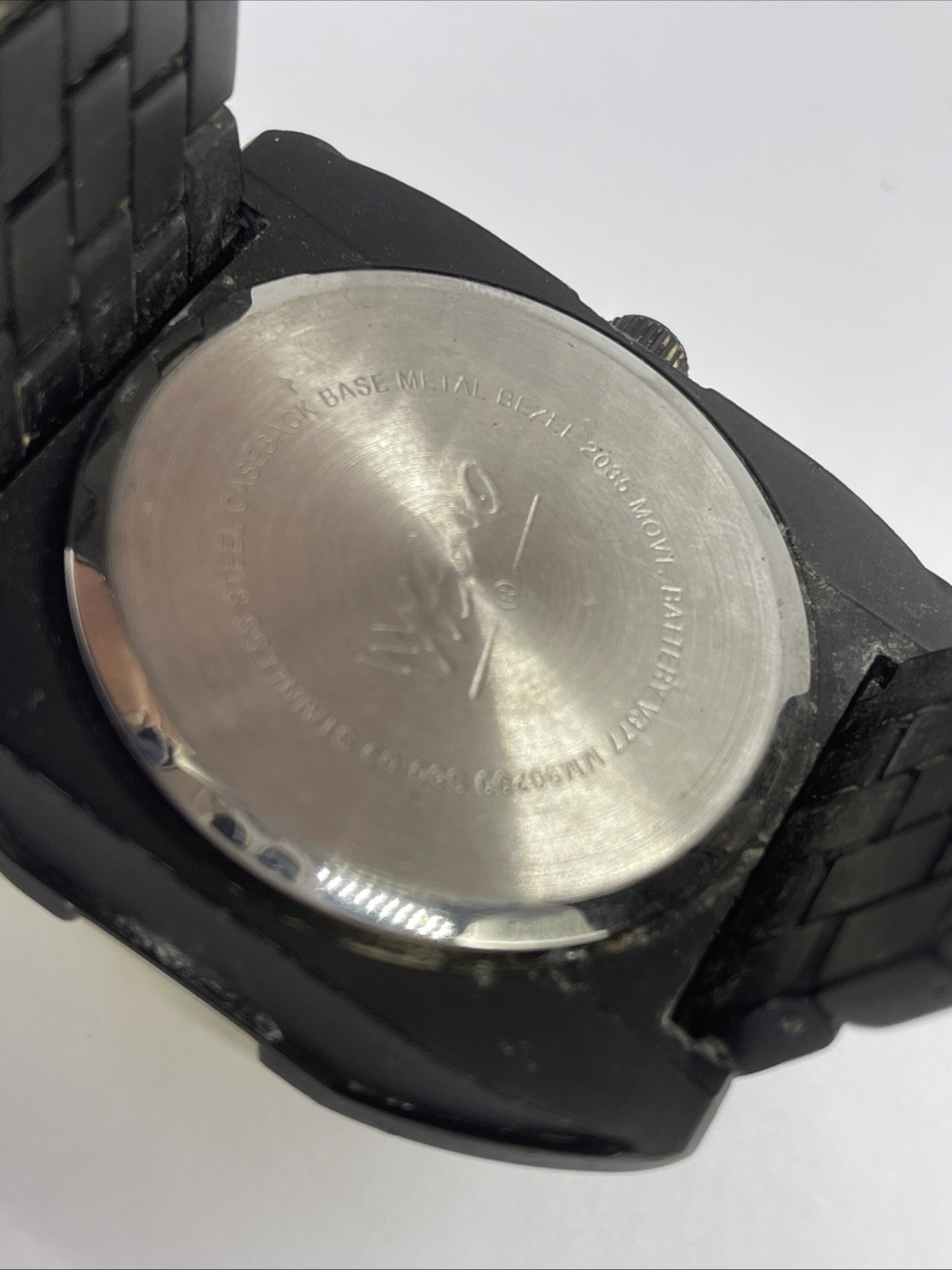 Mossimo Large Face Watch Black and Yellow MM90290 S60-12